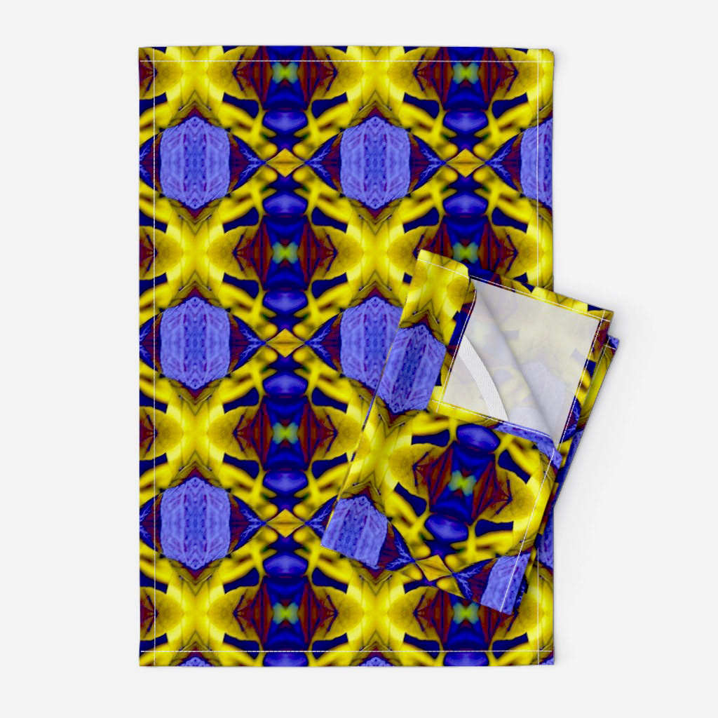 Leaves with the Bright Lights of Autumn in Blue 4
