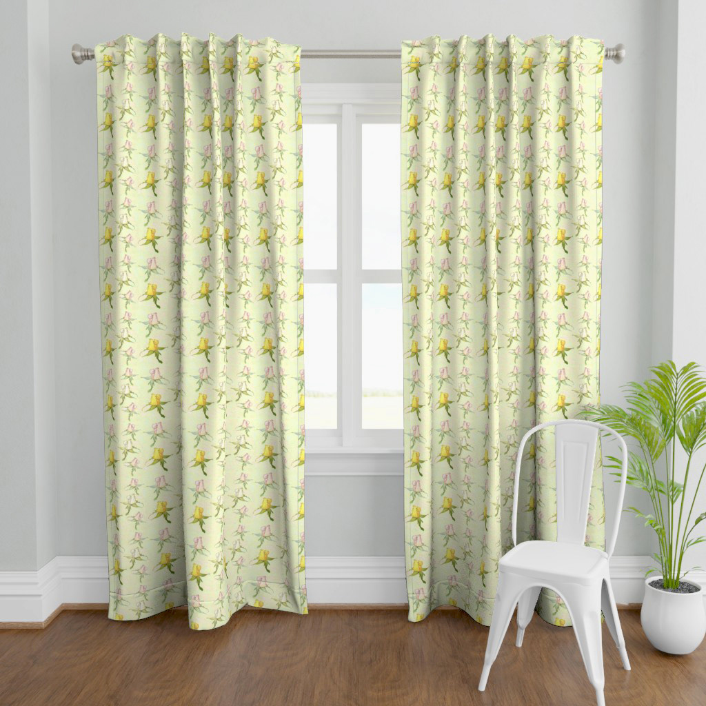 Floral Pattern with Soft Rosebuds