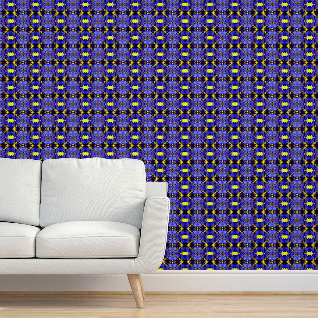 Leaves with the Bright Lights of Autumn in Blue 3