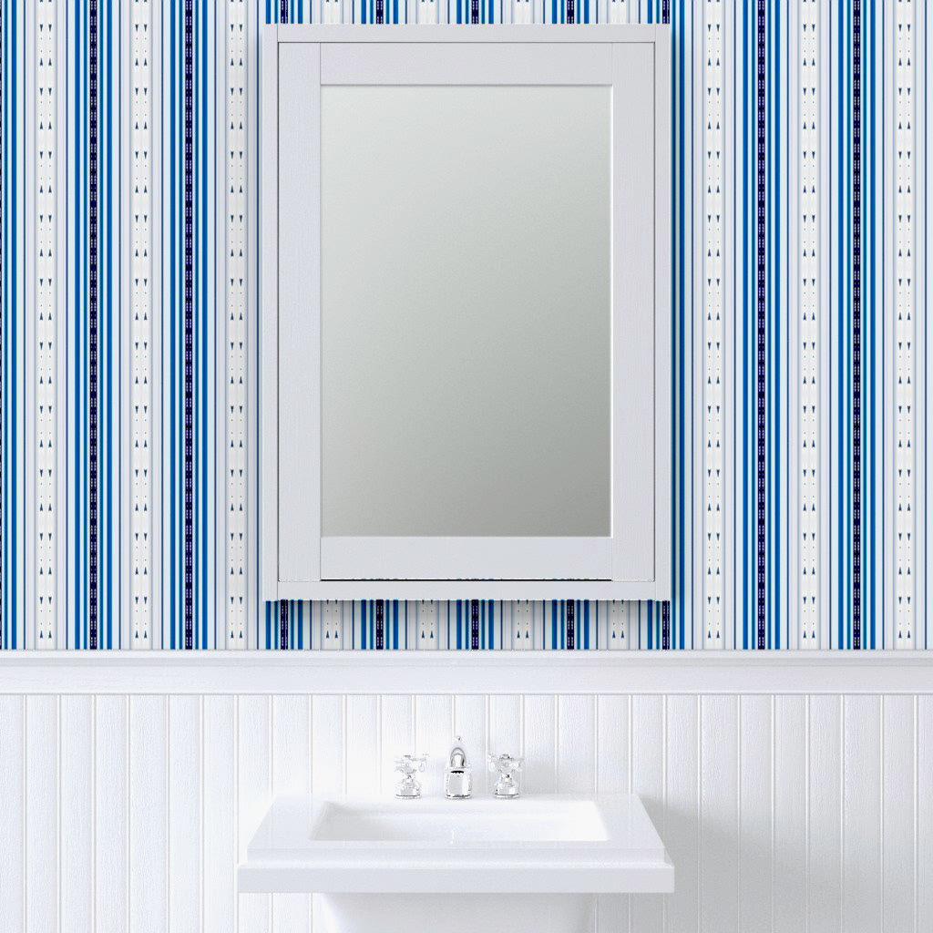 Abstract Symphony in Blue 5 (Vertical Lines)