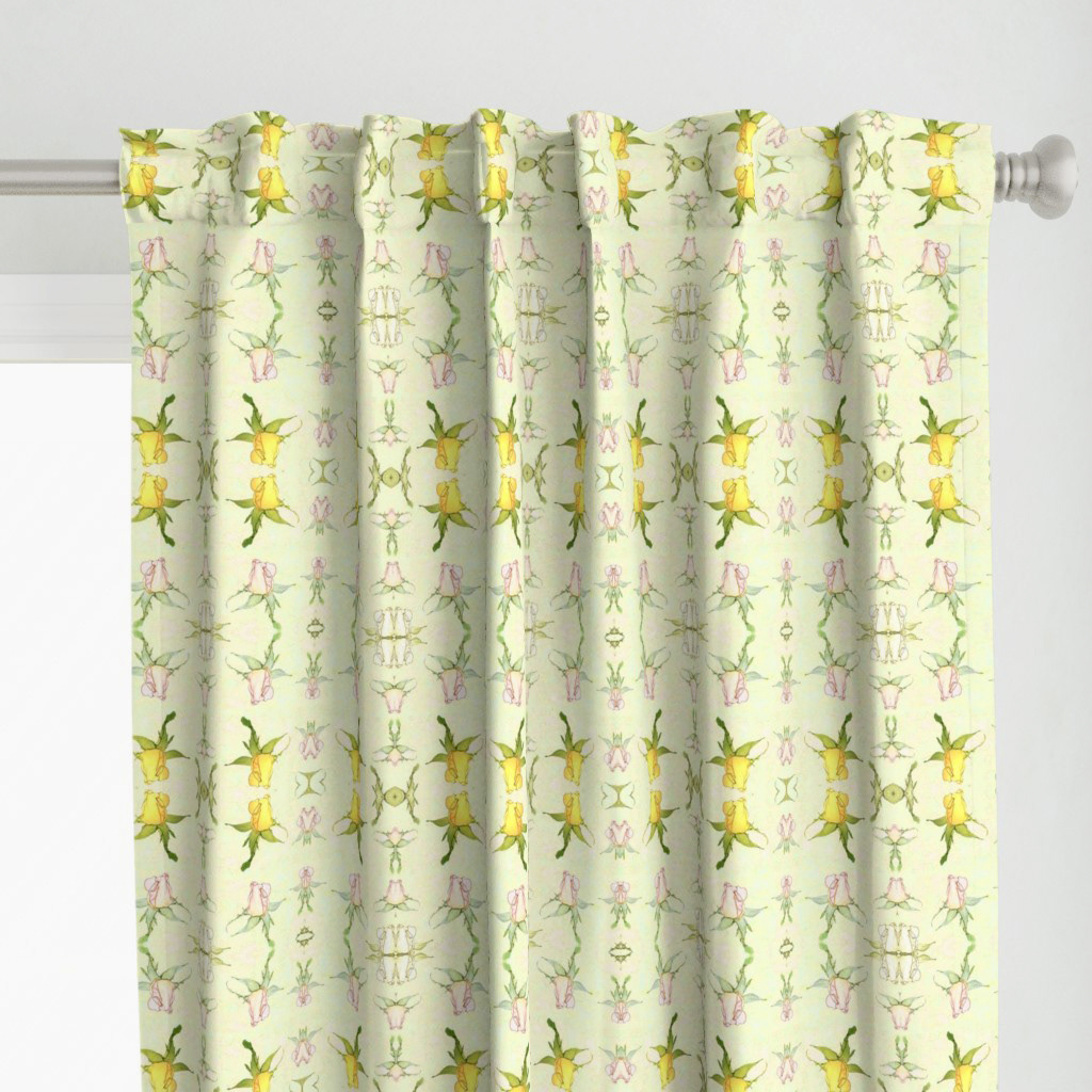 Floral Pattern with Soft Rosebuds (G)