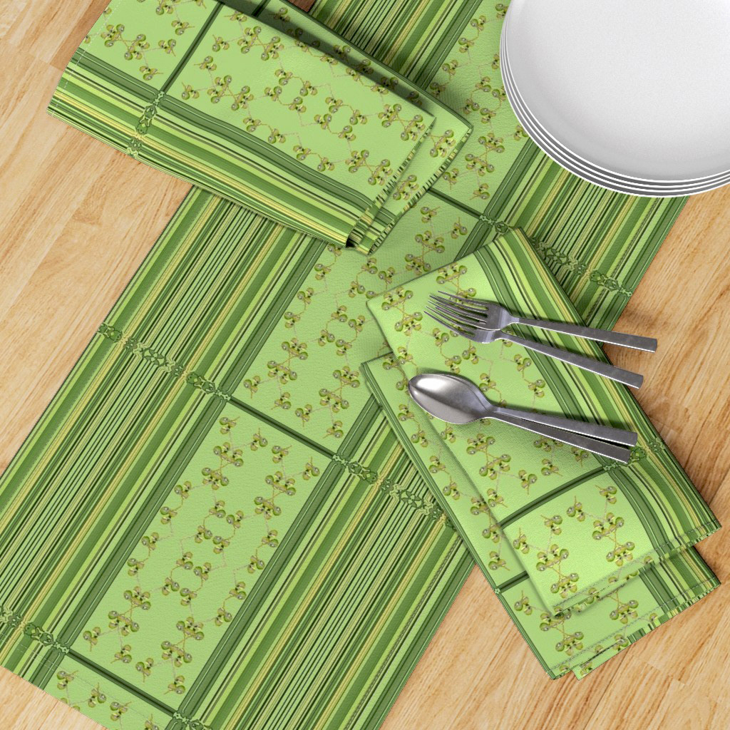 Figs Border with Green Stripes 1 (8x8)