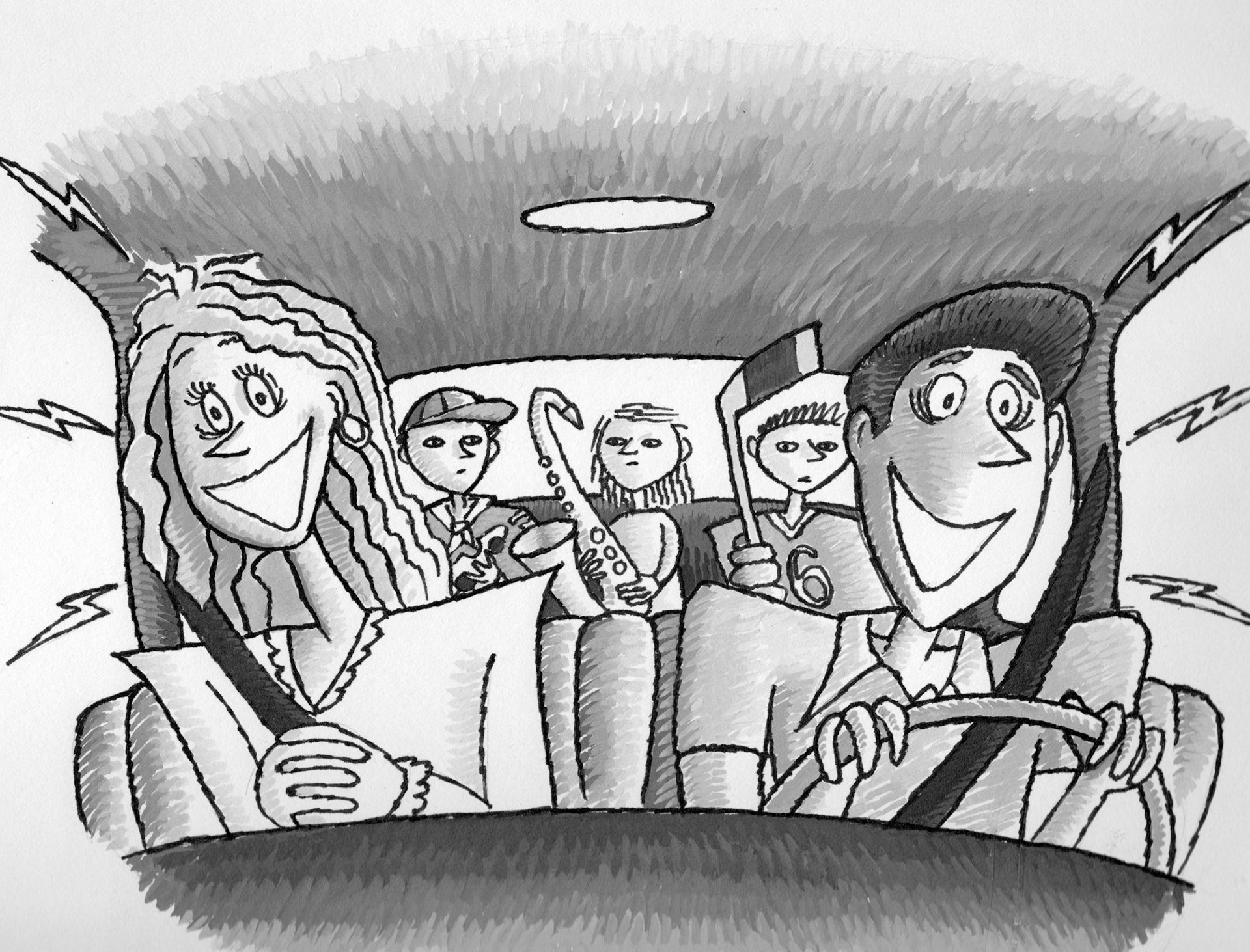 Ink and wash Article Illustration