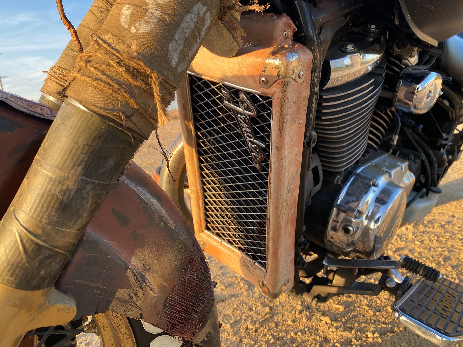 The grill for the radiator turned out well