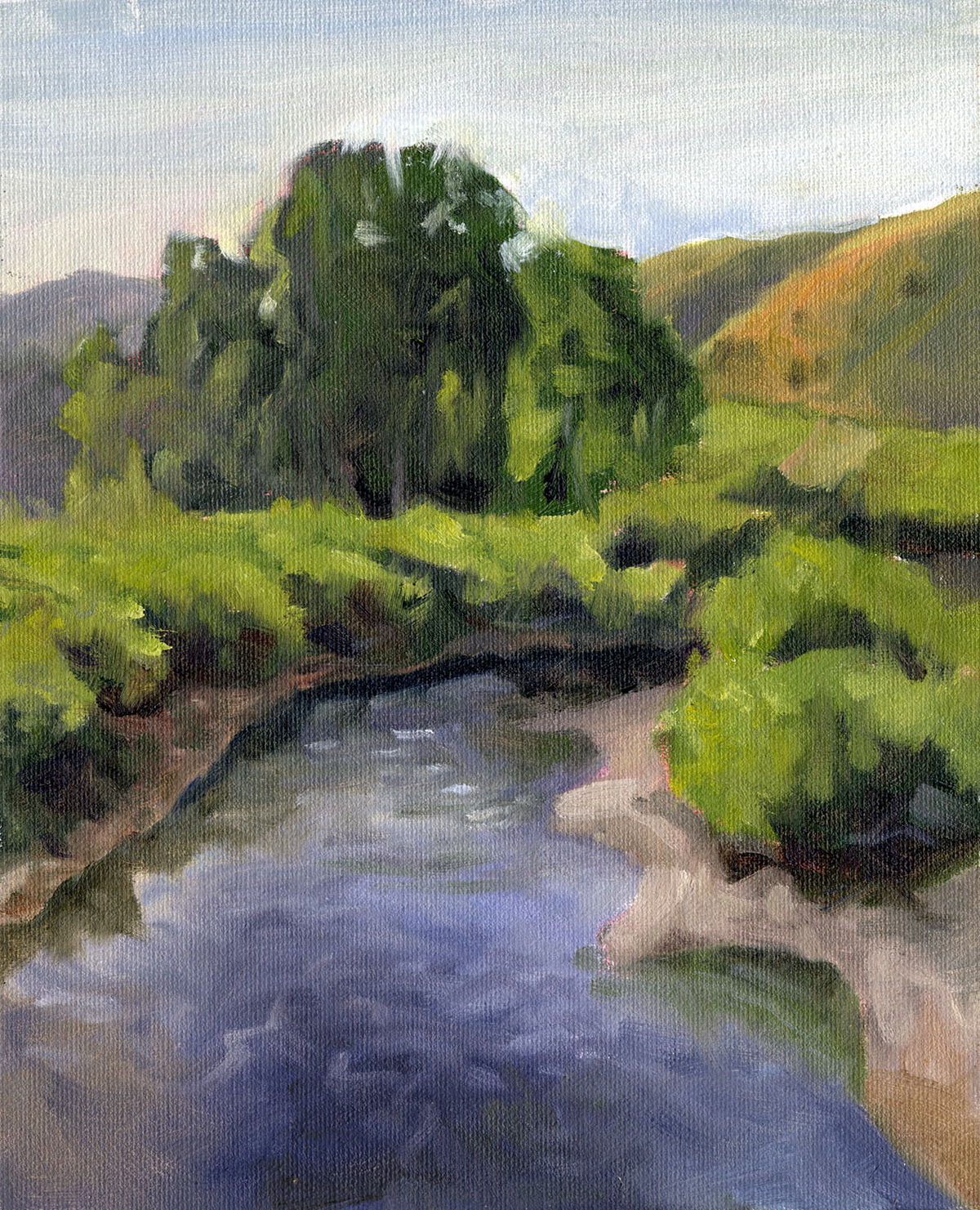 Oil on canvas board Colorado