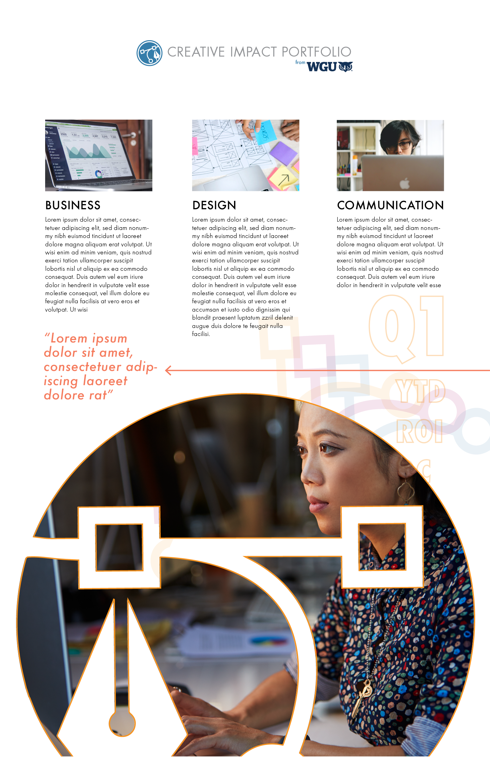 Creative Impact Portfolio (collection of design-centric courses) at WGU