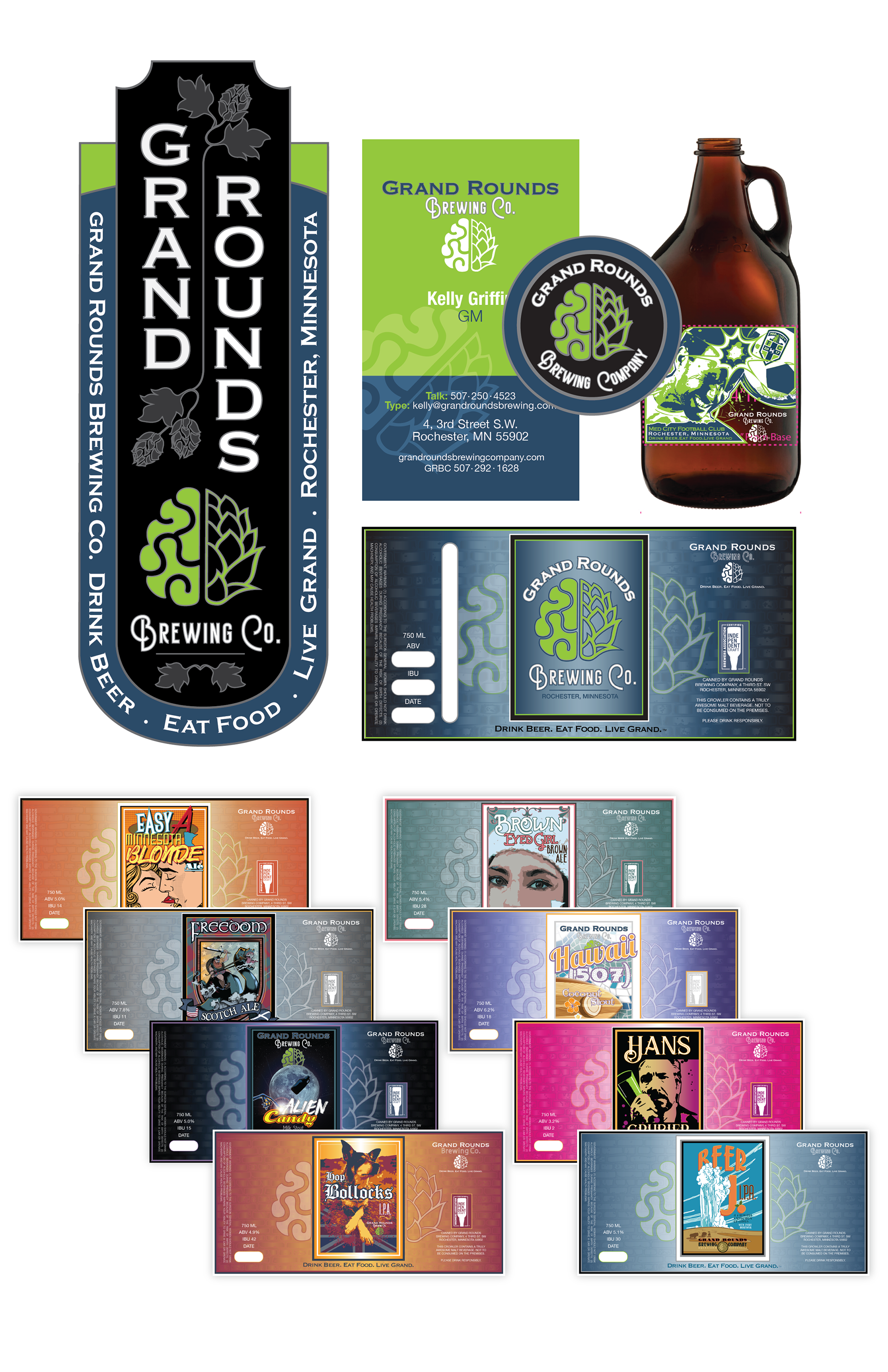 GRBC Branding and label system design