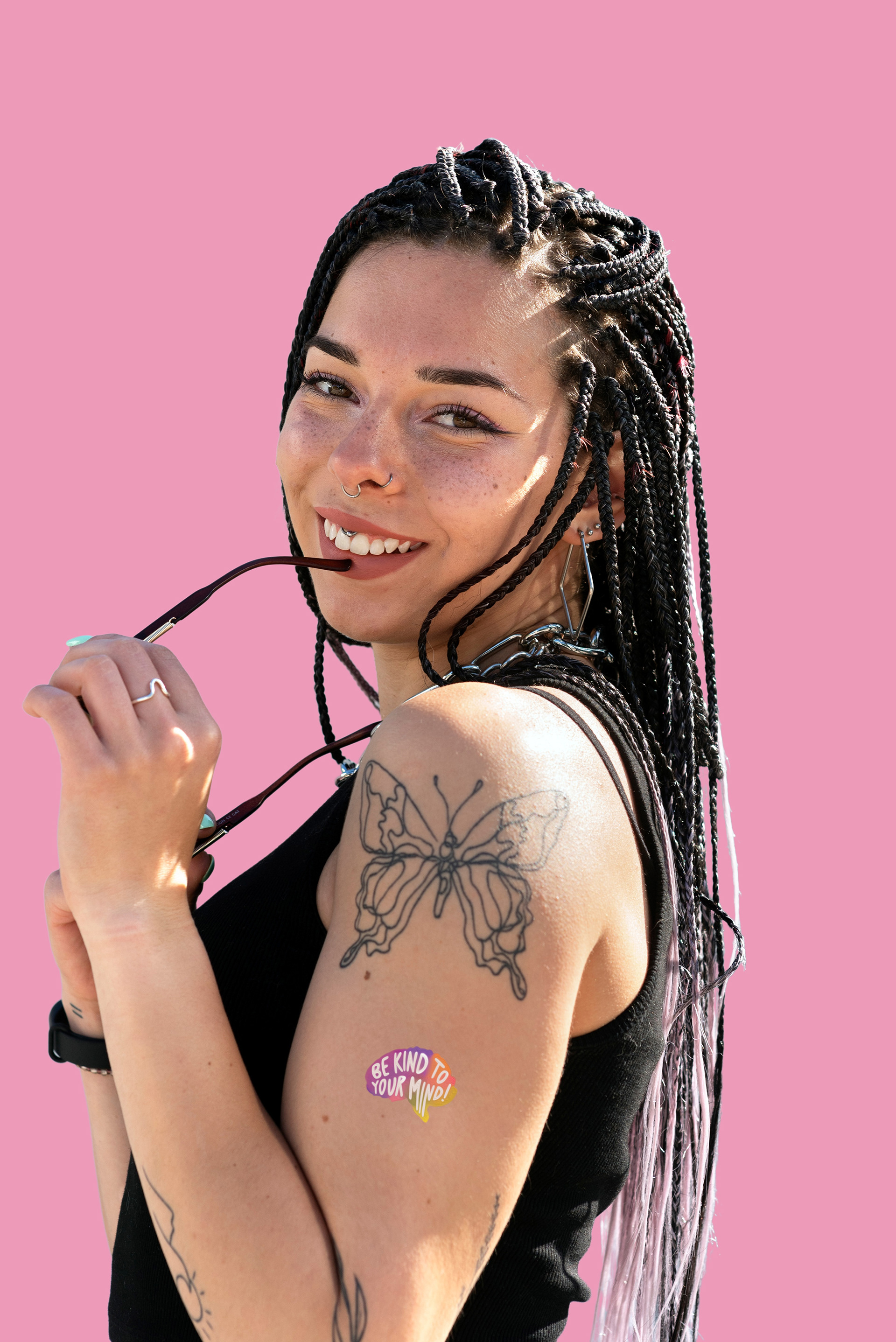 National Alliance on Mental Illness Temporary Tattoo Design "Be Kind to Your Mind"