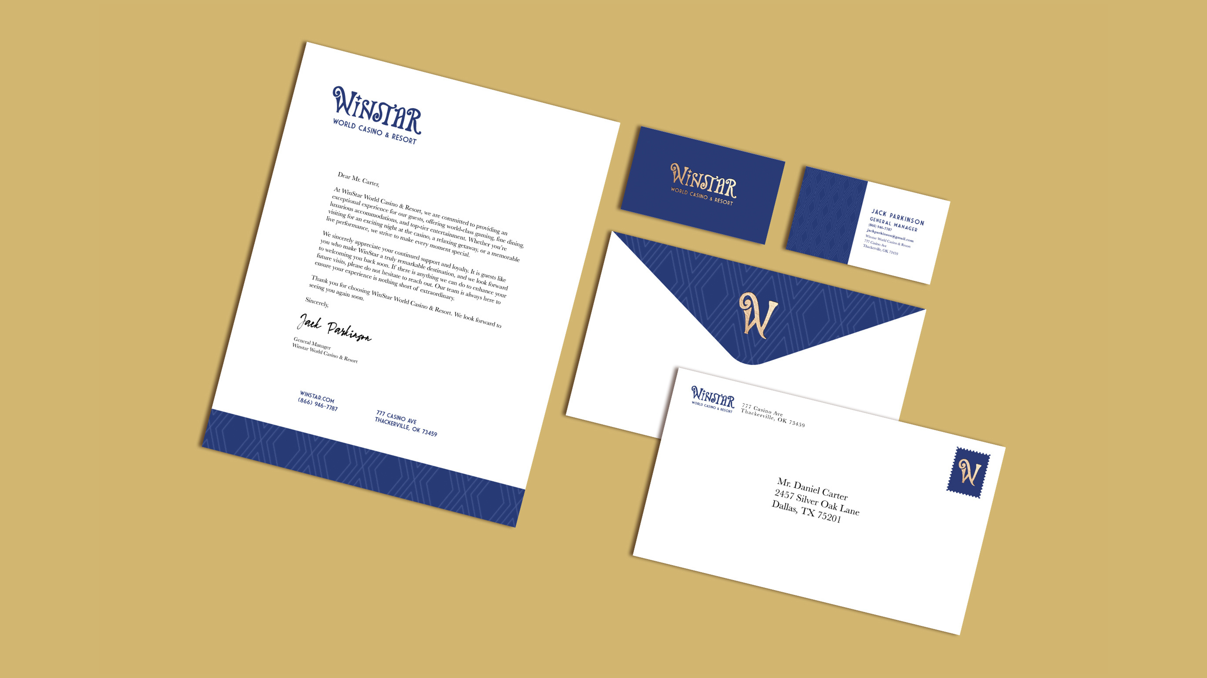 Winstar World Casino & Resort Stationery