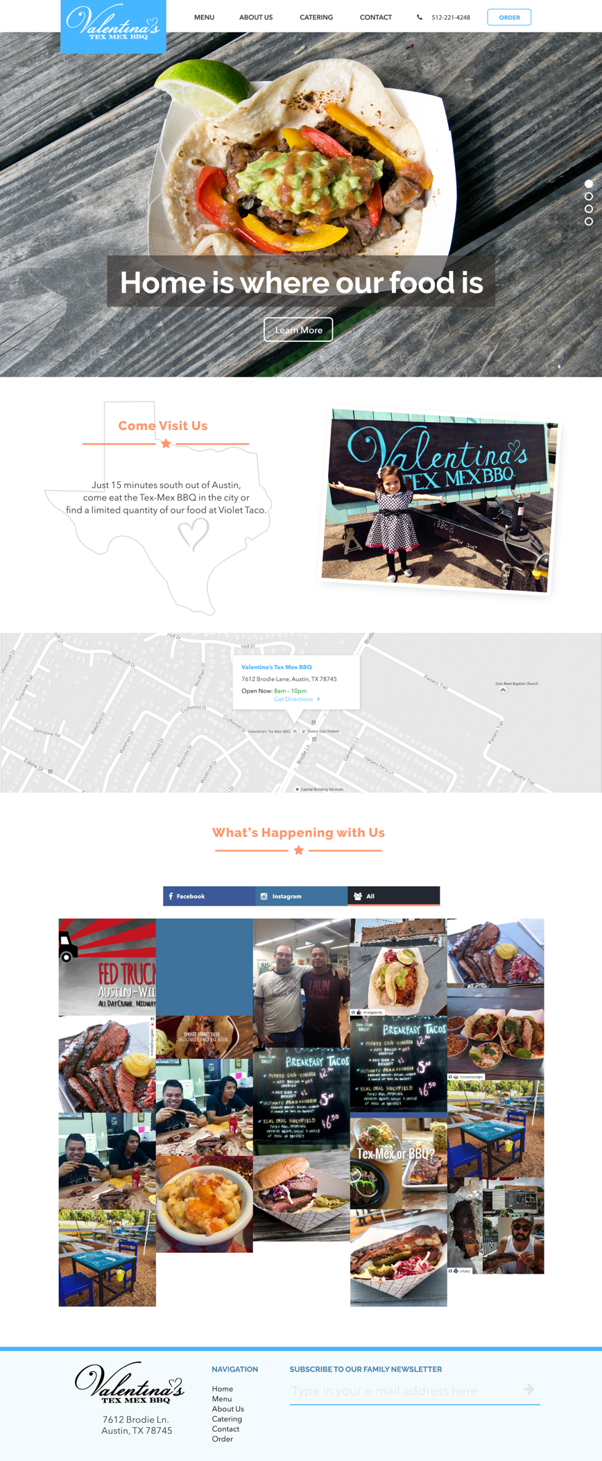 Desktop site design
