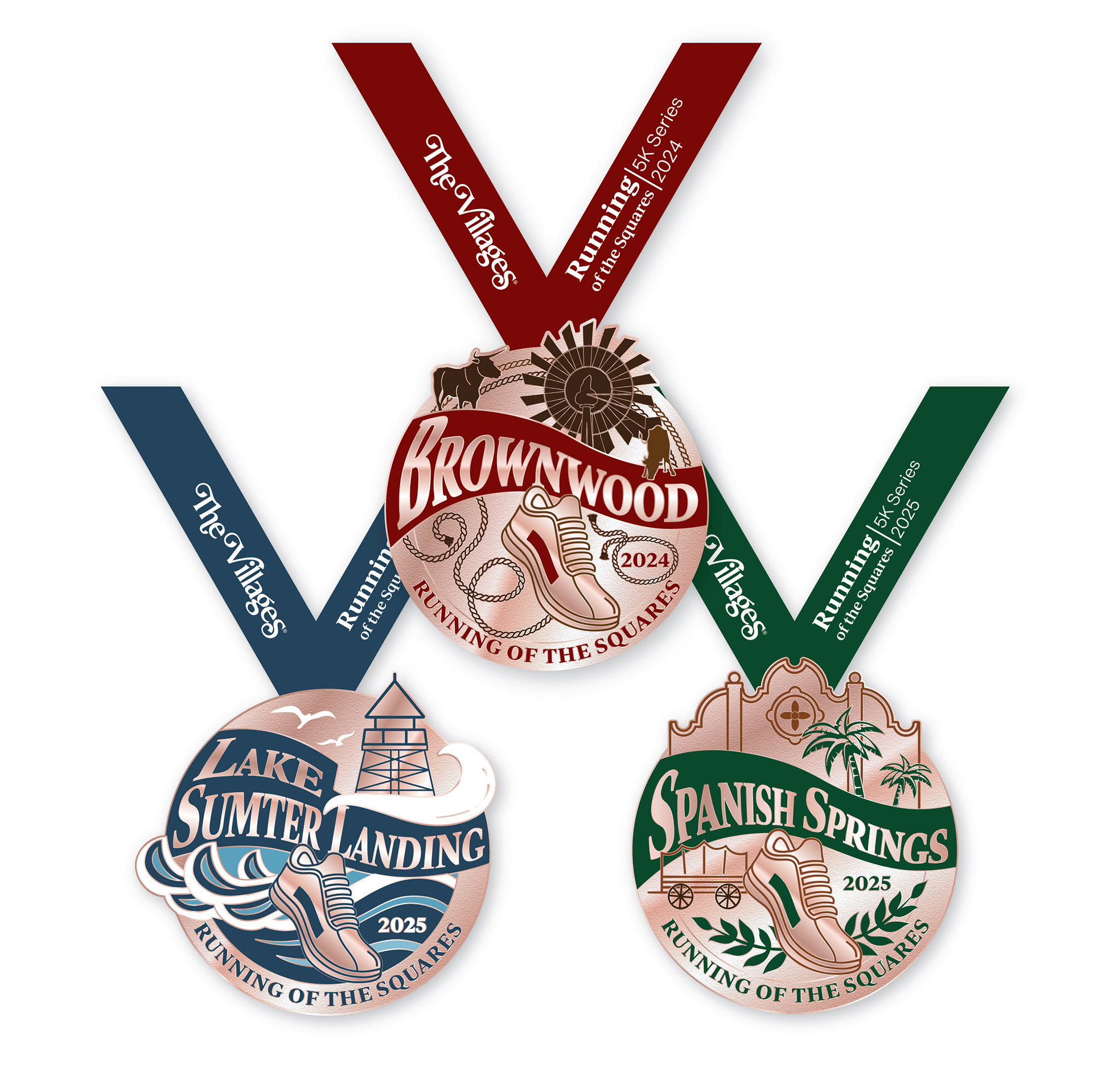 Running of the Squares 5k Medals 2024-2025 season