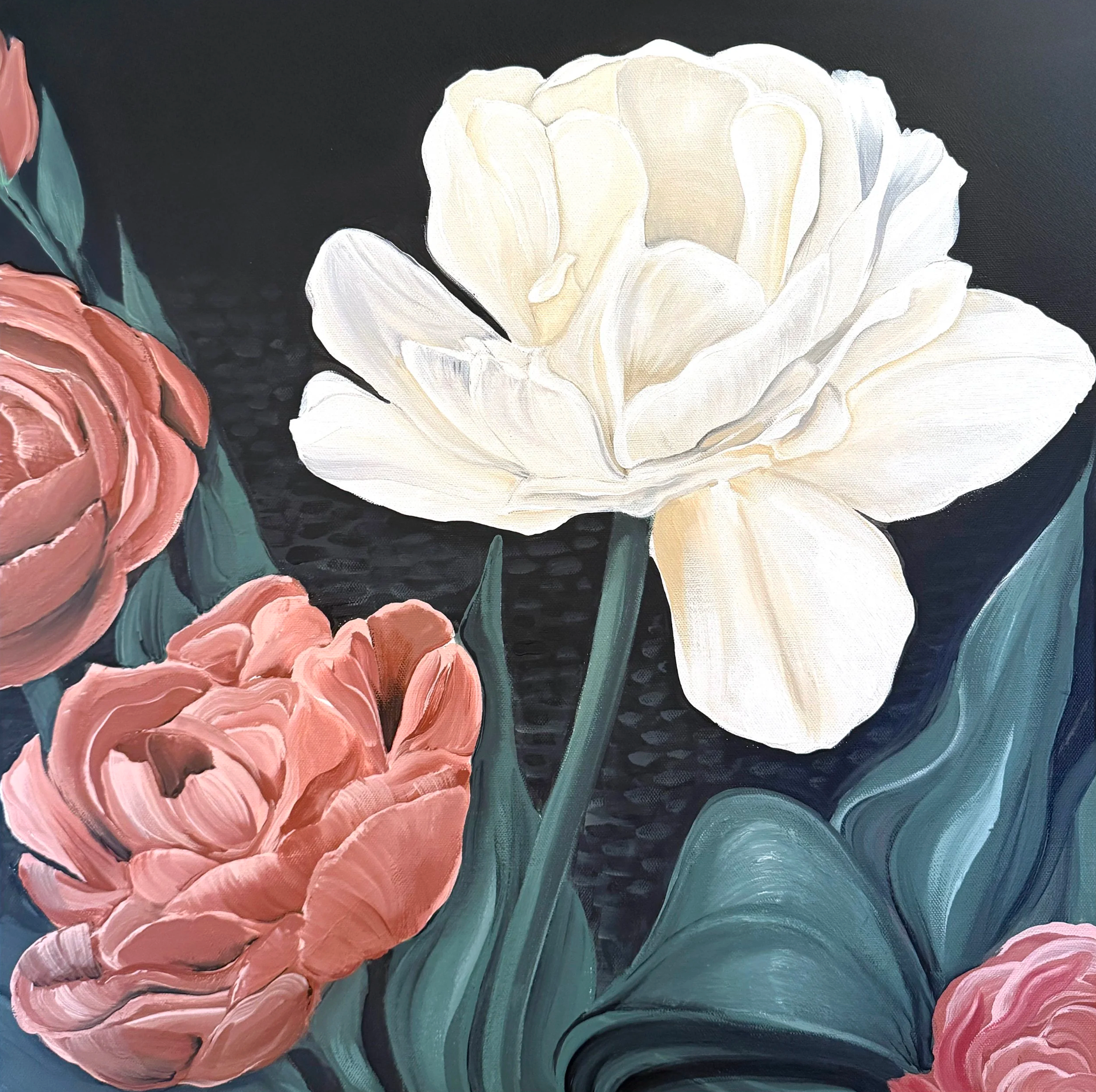 White Double Tulip