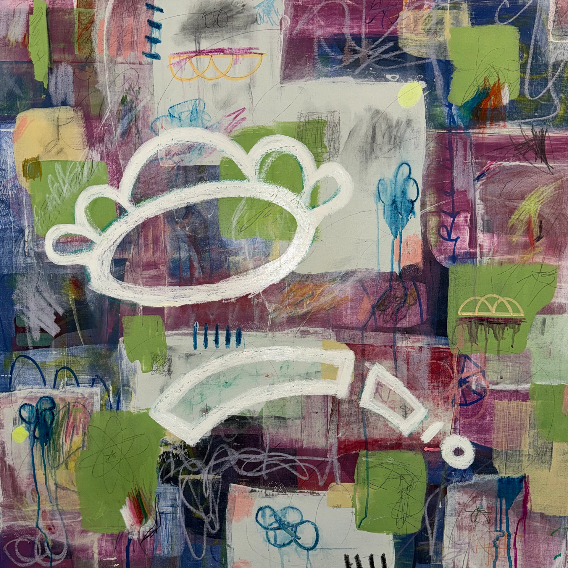 36 x 36 Mixed Media