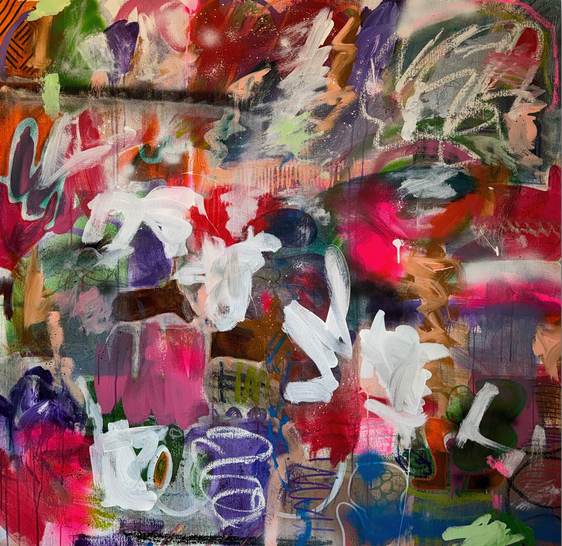 Making Spaces (48 x 48 Mixed Media)