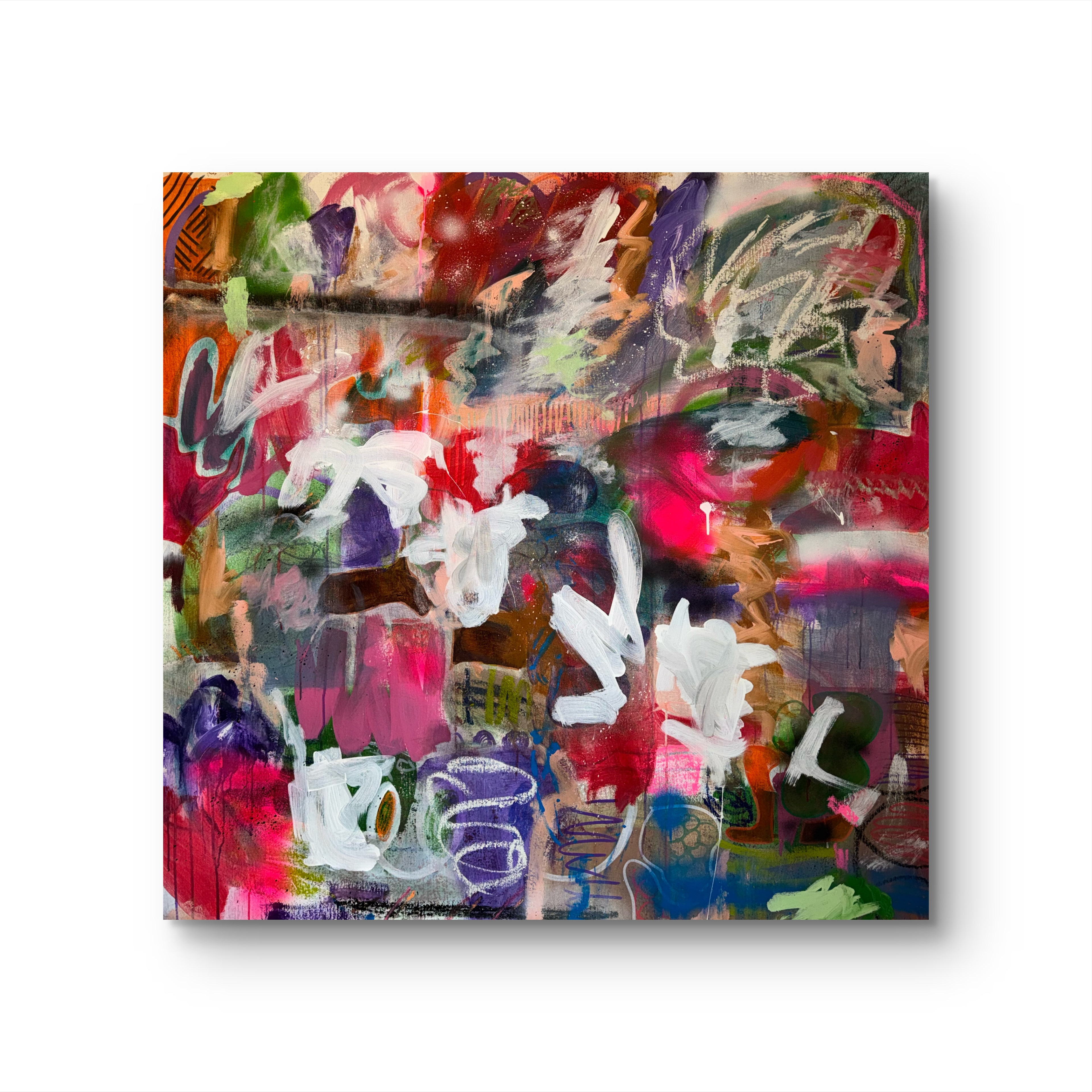 Making Spaces (48x48 Mixed Media)