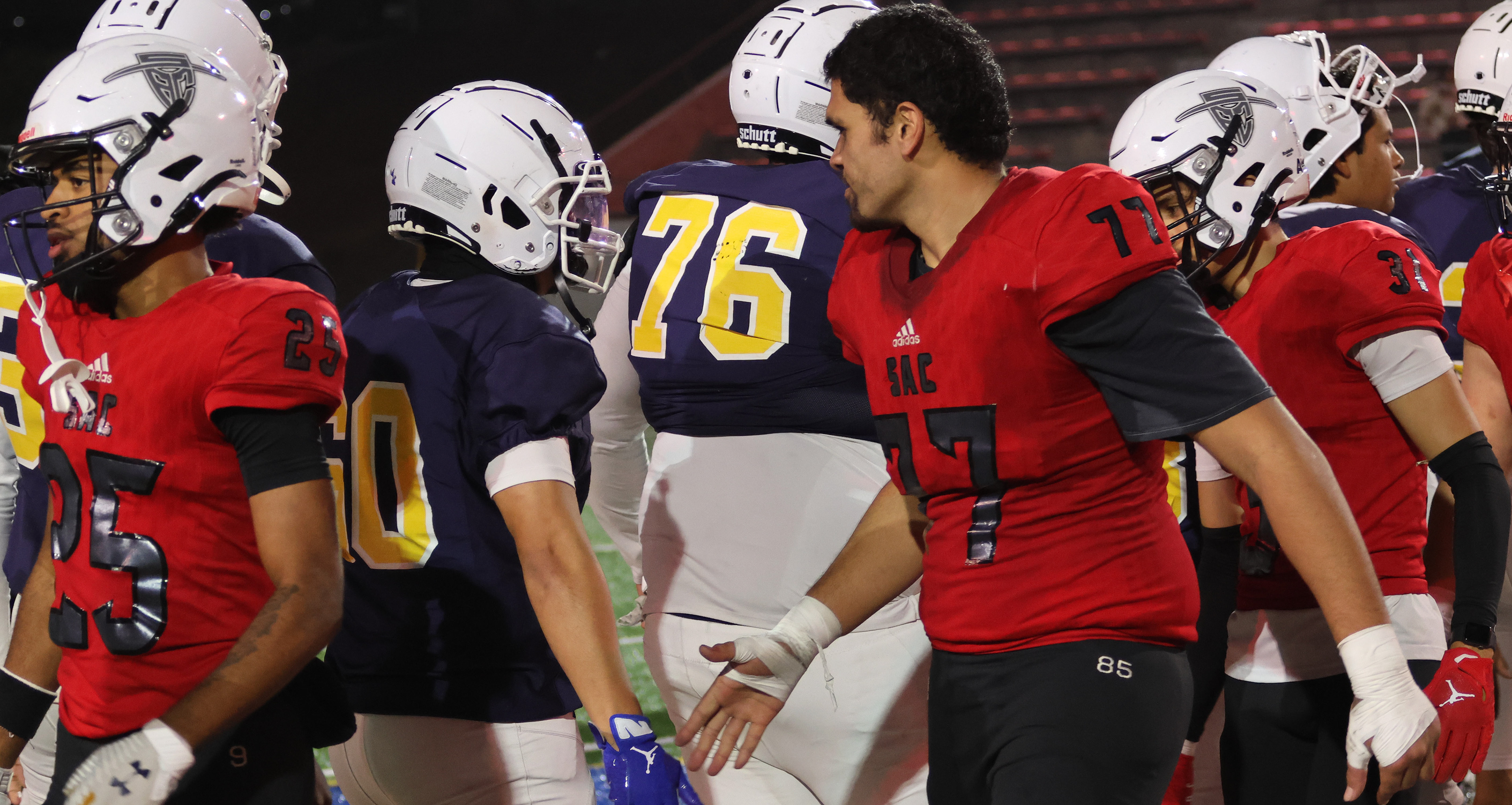 Santa Ana wins 35-20 to take home their second consectutive bowl game. Despite heavy emotions throughout the game, which lead to various penalties, the teams still showed love and sportsmanship to each other.