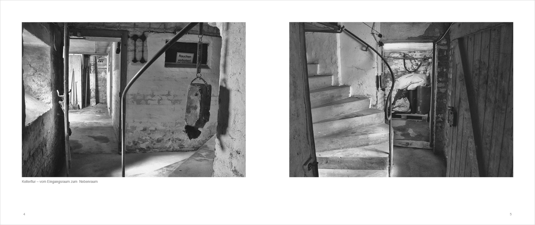 Fotoserie: Keller; Lost Places Fotografie Hildesheim; Schwarz-Weiß; Verena Stürzebecher