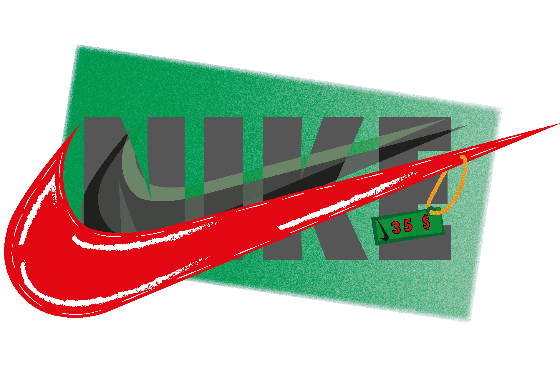   Starting from the idea that  the nike logo was made for  35 dollars.