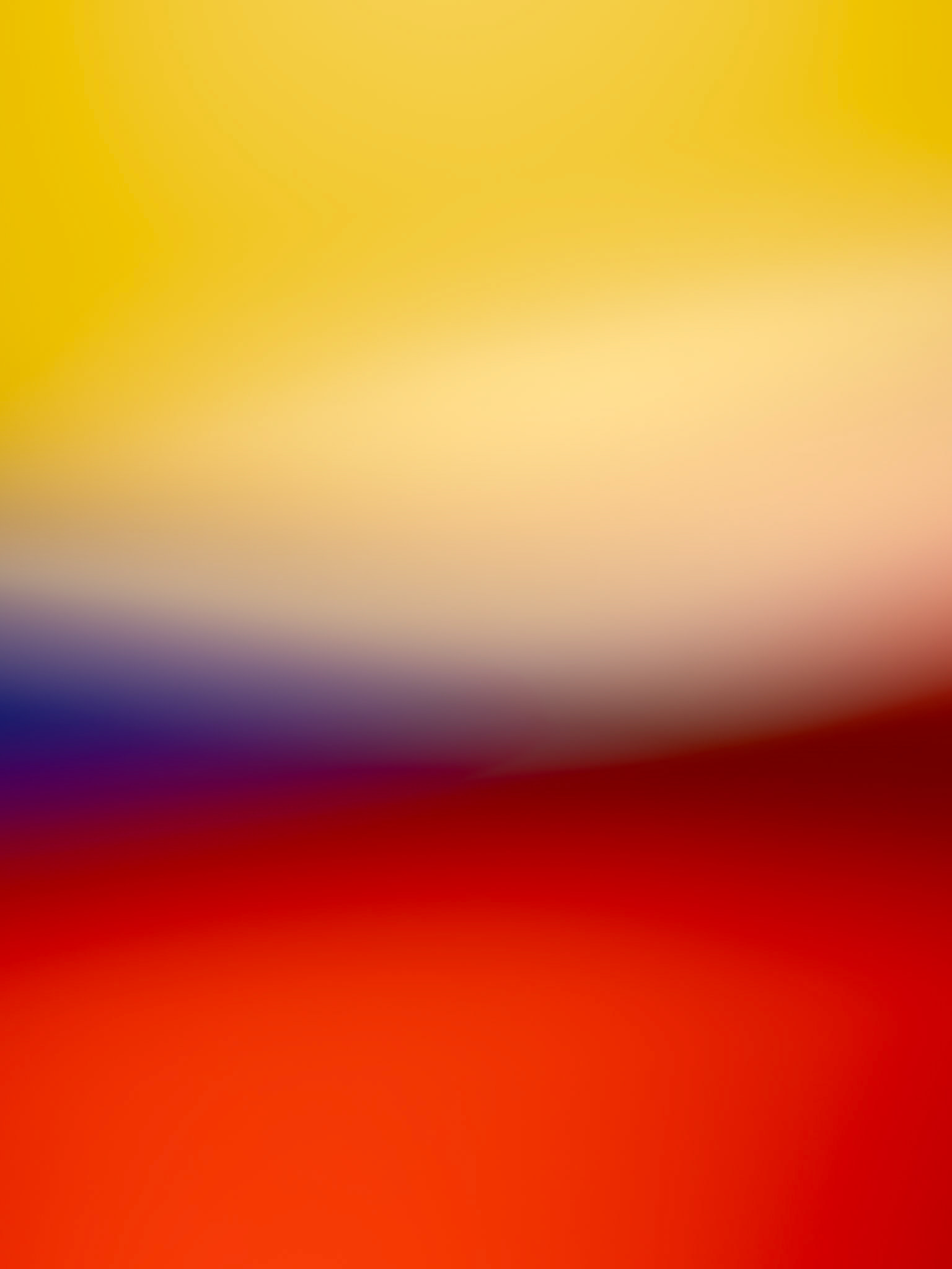 Escape II — pale yellow light above violet, red and orange blurred bands.