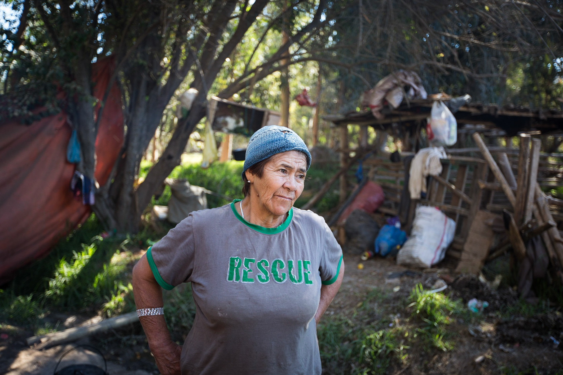 La Serena, Chile. Rosa Elvida Rivera and her family herd hundreds of goats in Coquimbo. She tells us she lost nearly two hundred animals because of drought. May 1, 2013.