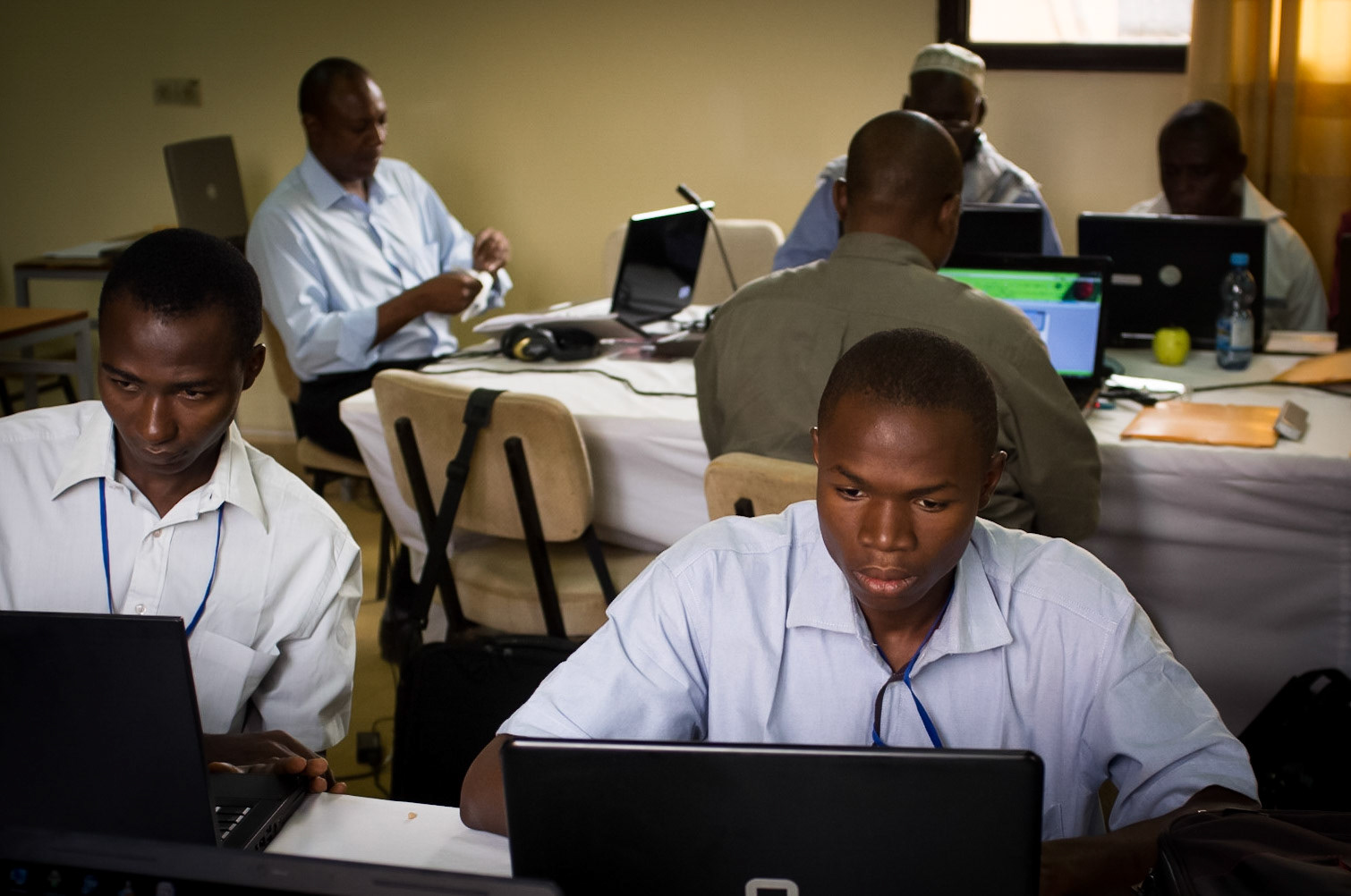 Niamey, Niger. Meteorologists from across West Africa receive training on new forecasting methods at the  Centre Regional de Formation et d'Application en Agrométéorologie et Hydrologie Opérationnelle. Taken May 10, 2012.
