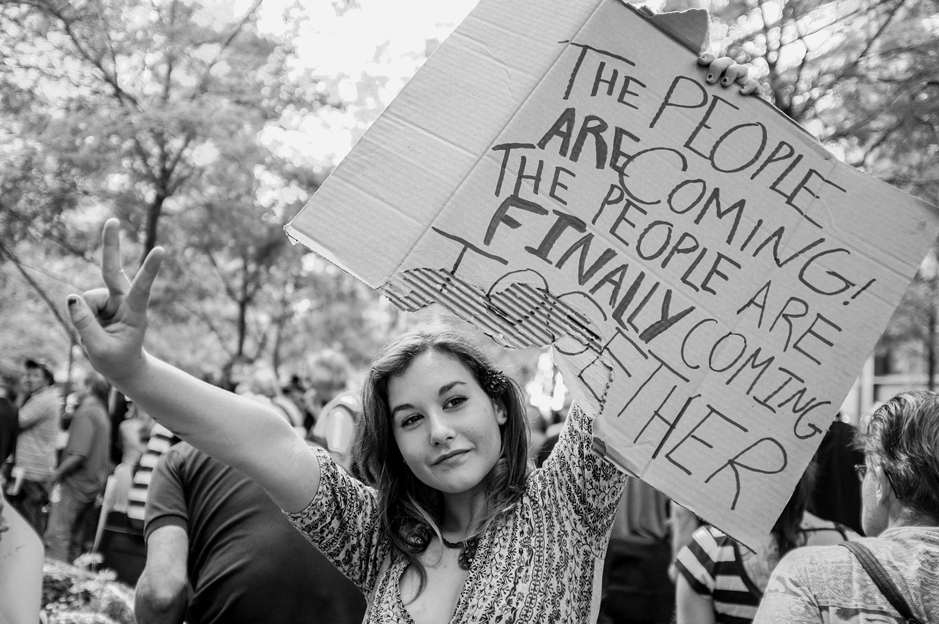 New York NY. Occupy Wall Street protests in Zuccotti Park, New York City. Taken October 10, 2011.