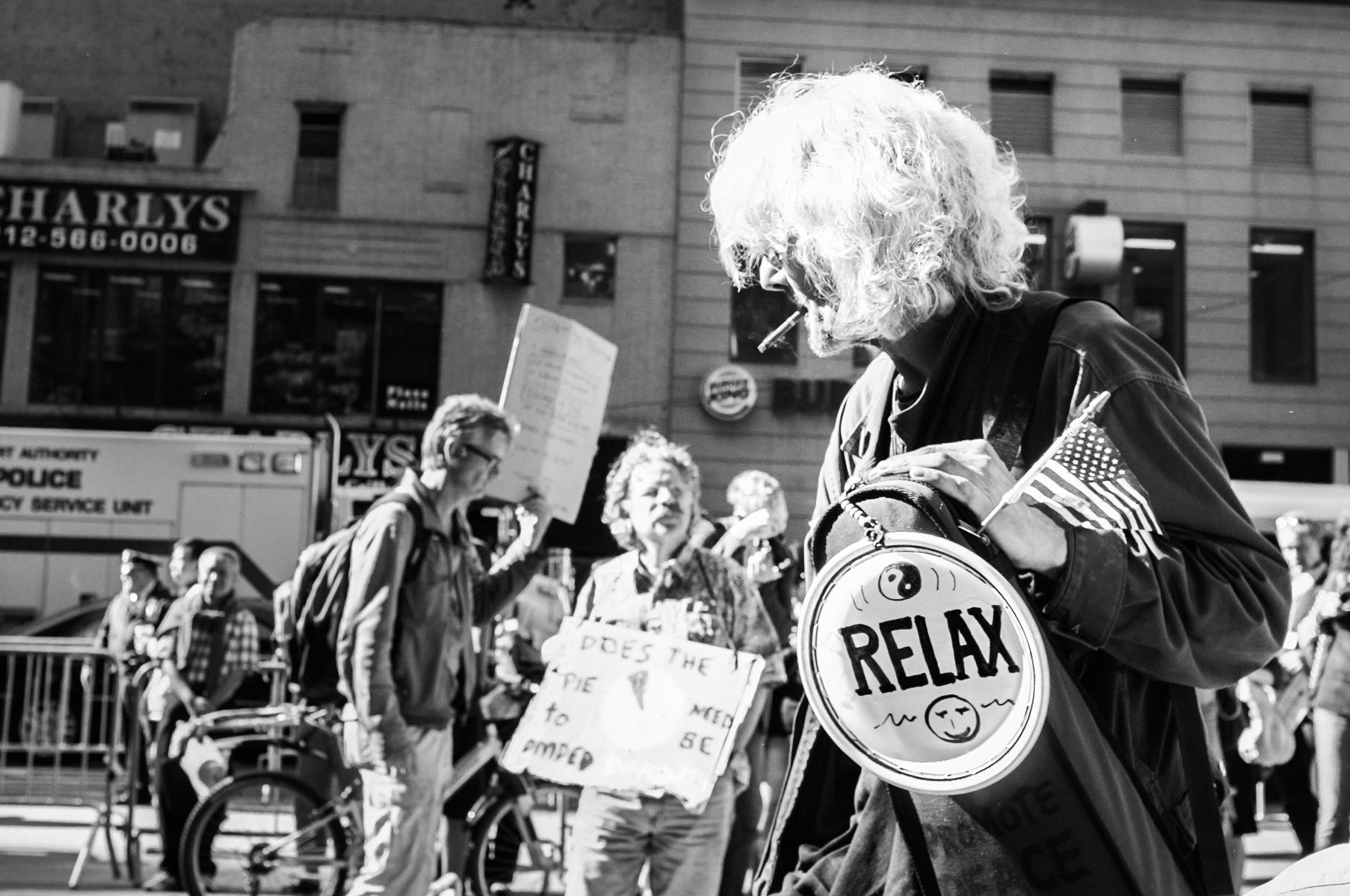 New York NY. Occupy Wall Street protests in Zuccotti Park, New York City. Taken October 6, 2011.