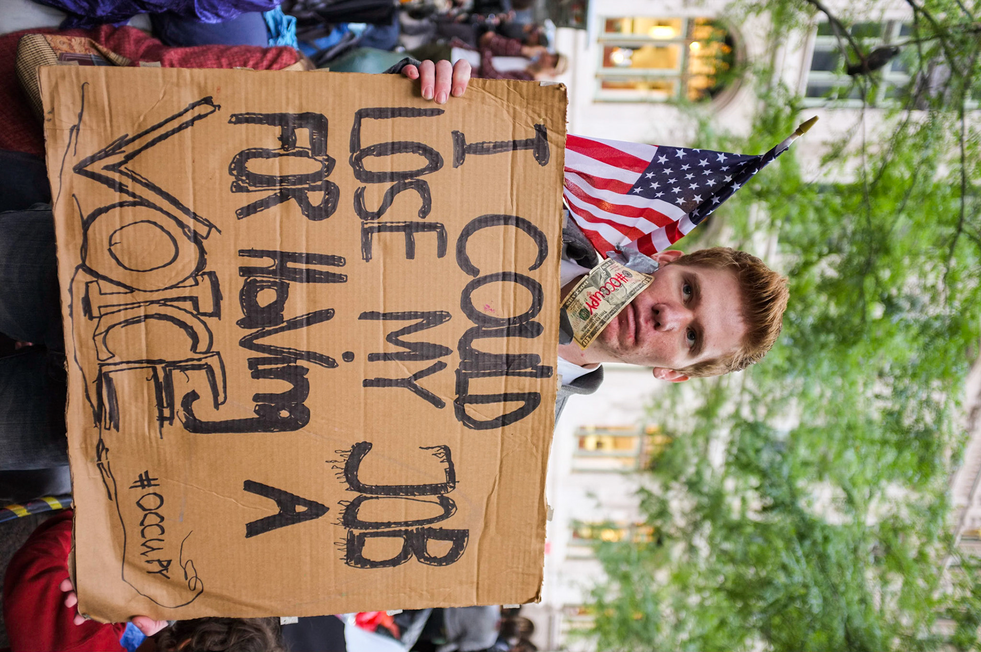 New York NY. Occupy Wall Street protests in Zuccotti Park, New York City. Taken October 2, 2011.