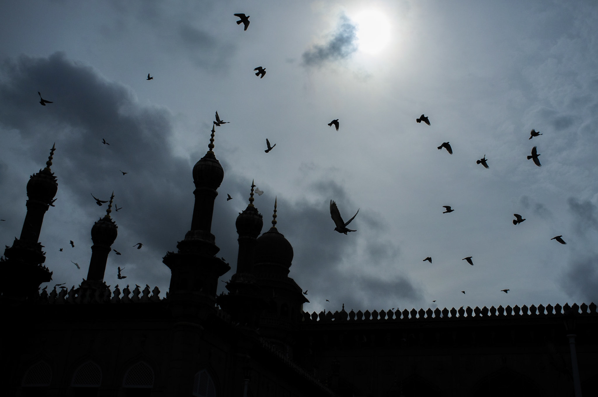 Hyderabad, India. In the plaza of one of the most famous monuments in Andhra Pradesh. Taken September 4, 2012.