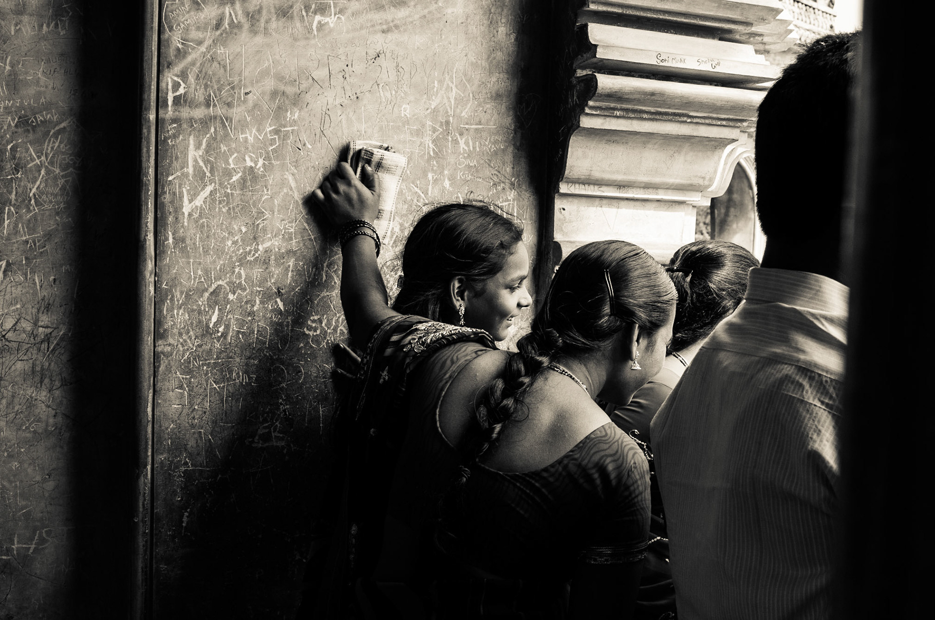 Hyderabad, India. Inside one of the most famous monuments in Andhra Pradesh. Taken September 4, 2012.