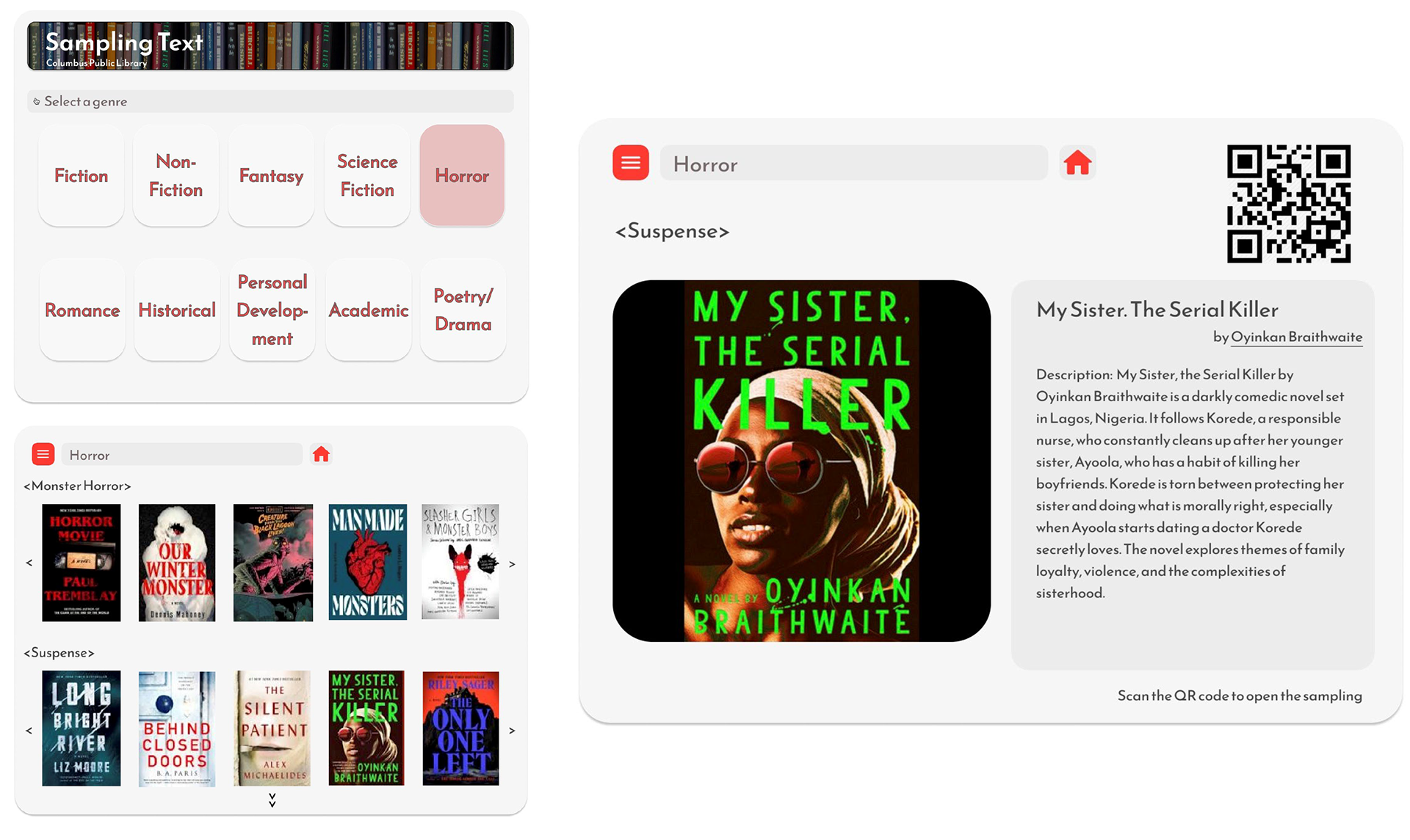 Kiosk Display UI