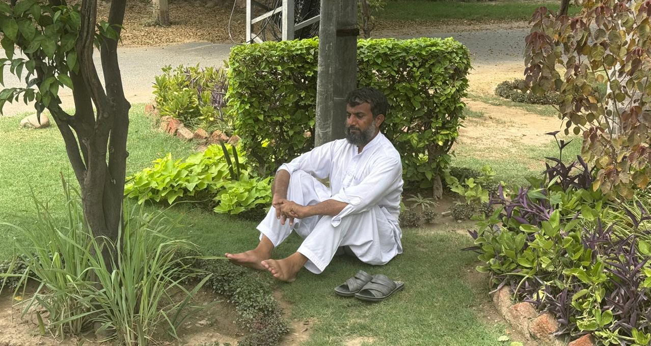Shamshad in the garden