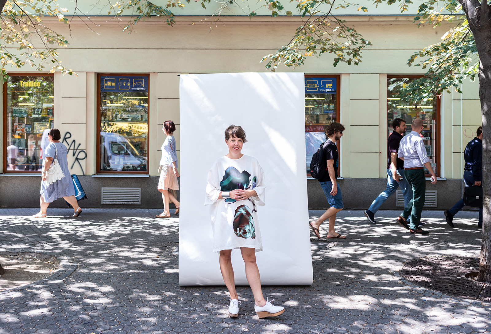 Portrait of editor in chief Veronika Parizkova for her monthly editorial