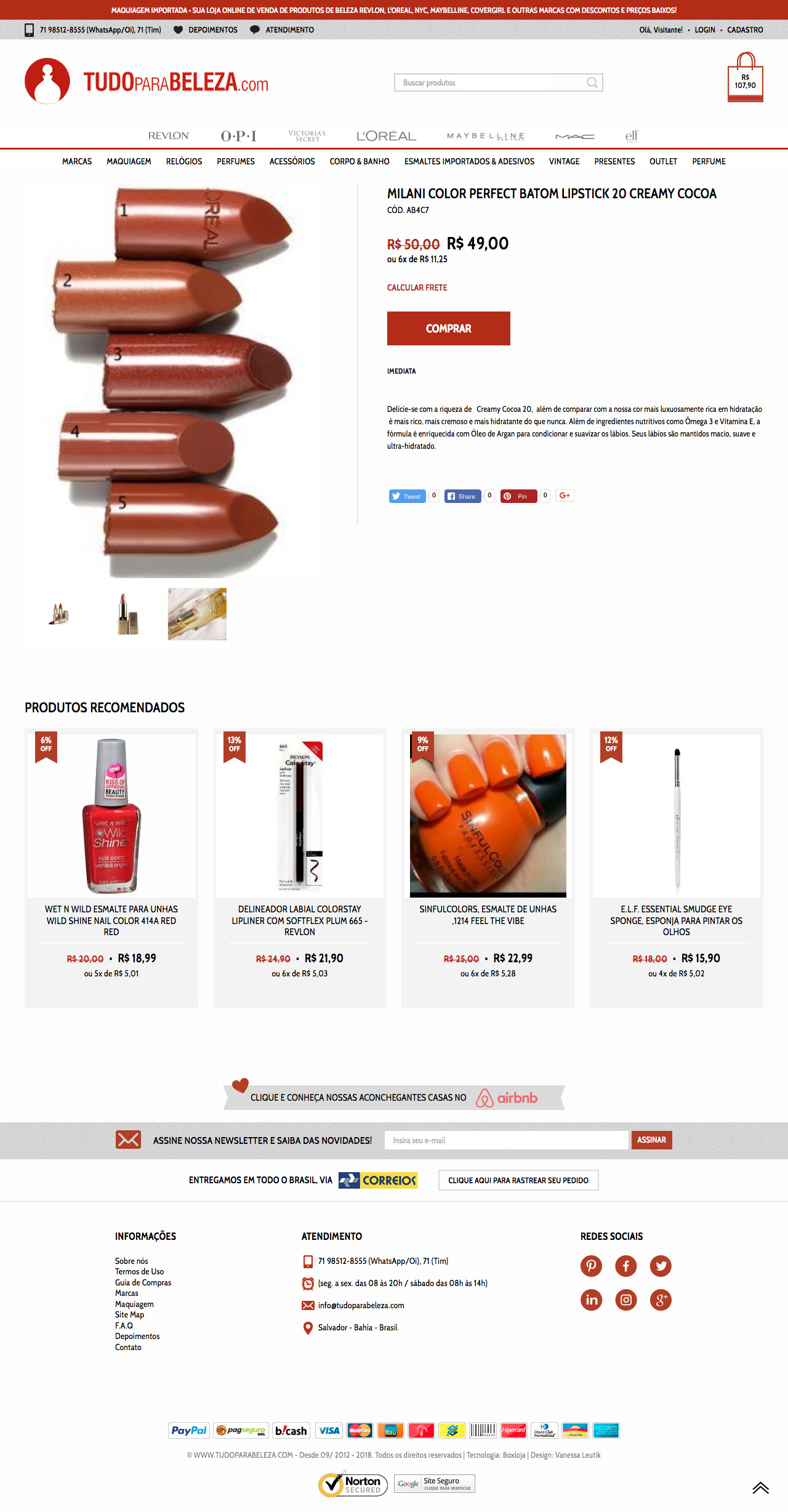 layout para loja virtual