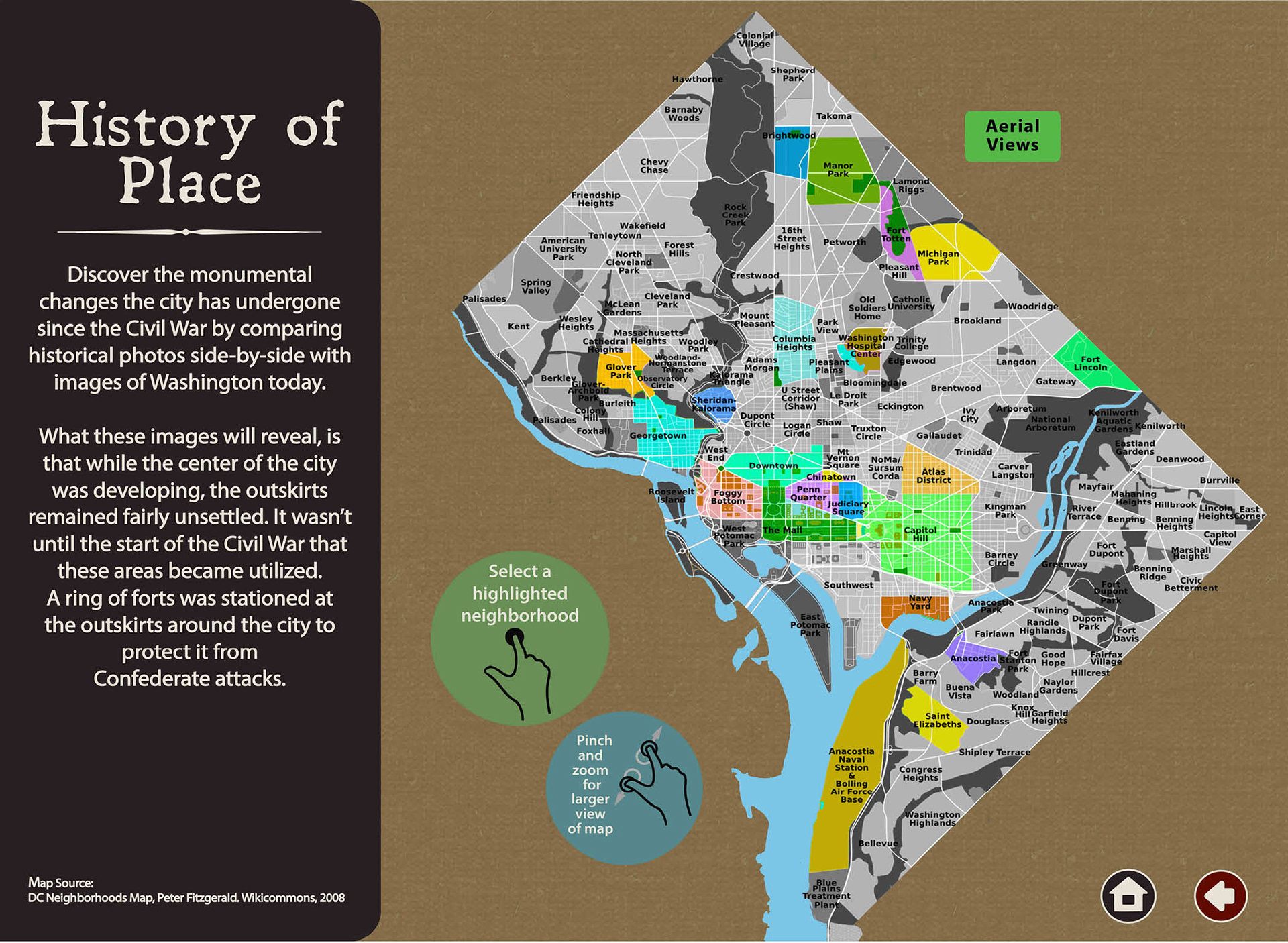 'HISTORY OF PLACE' LANDING PAGE