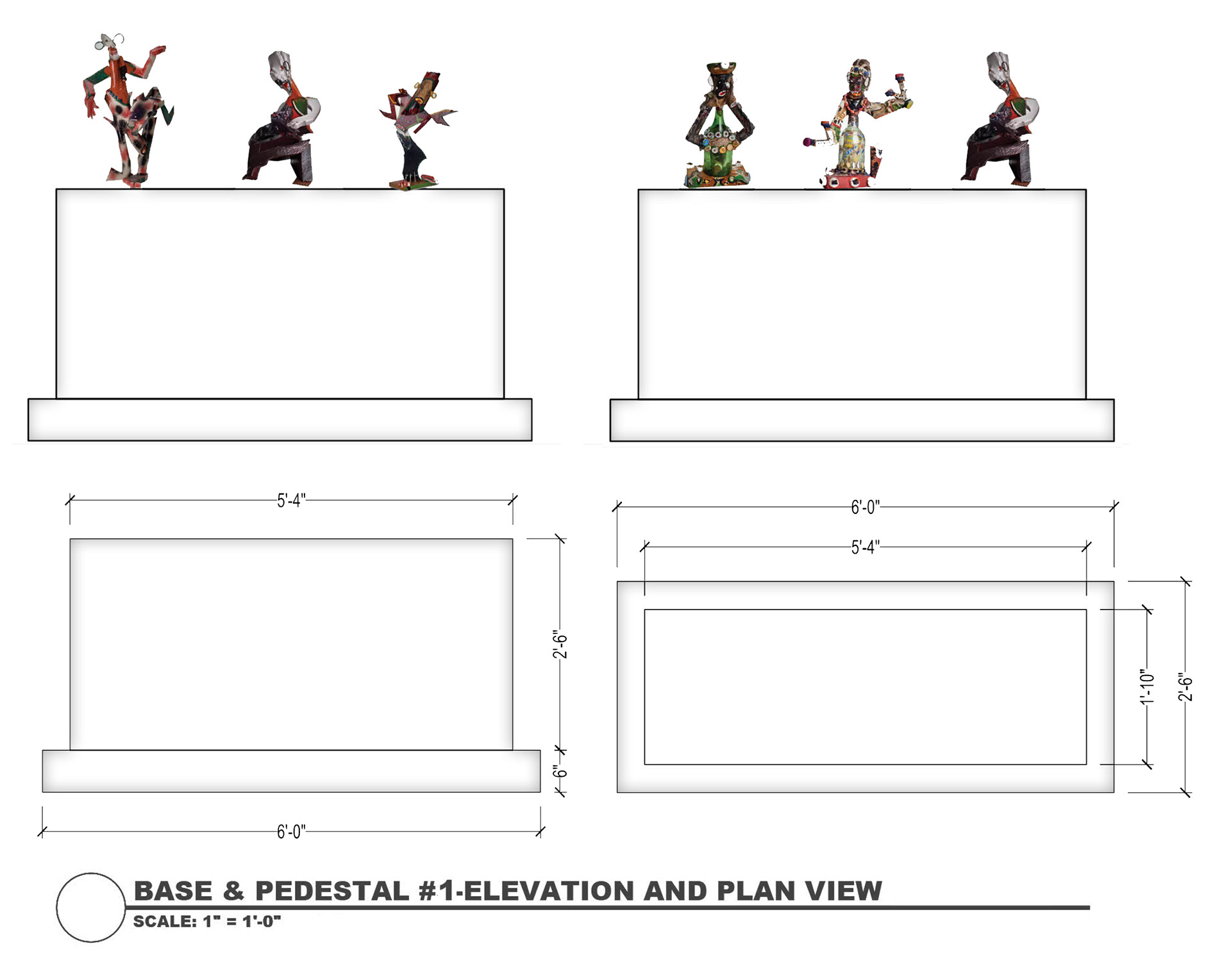 PEDESTAL DRAWINGS