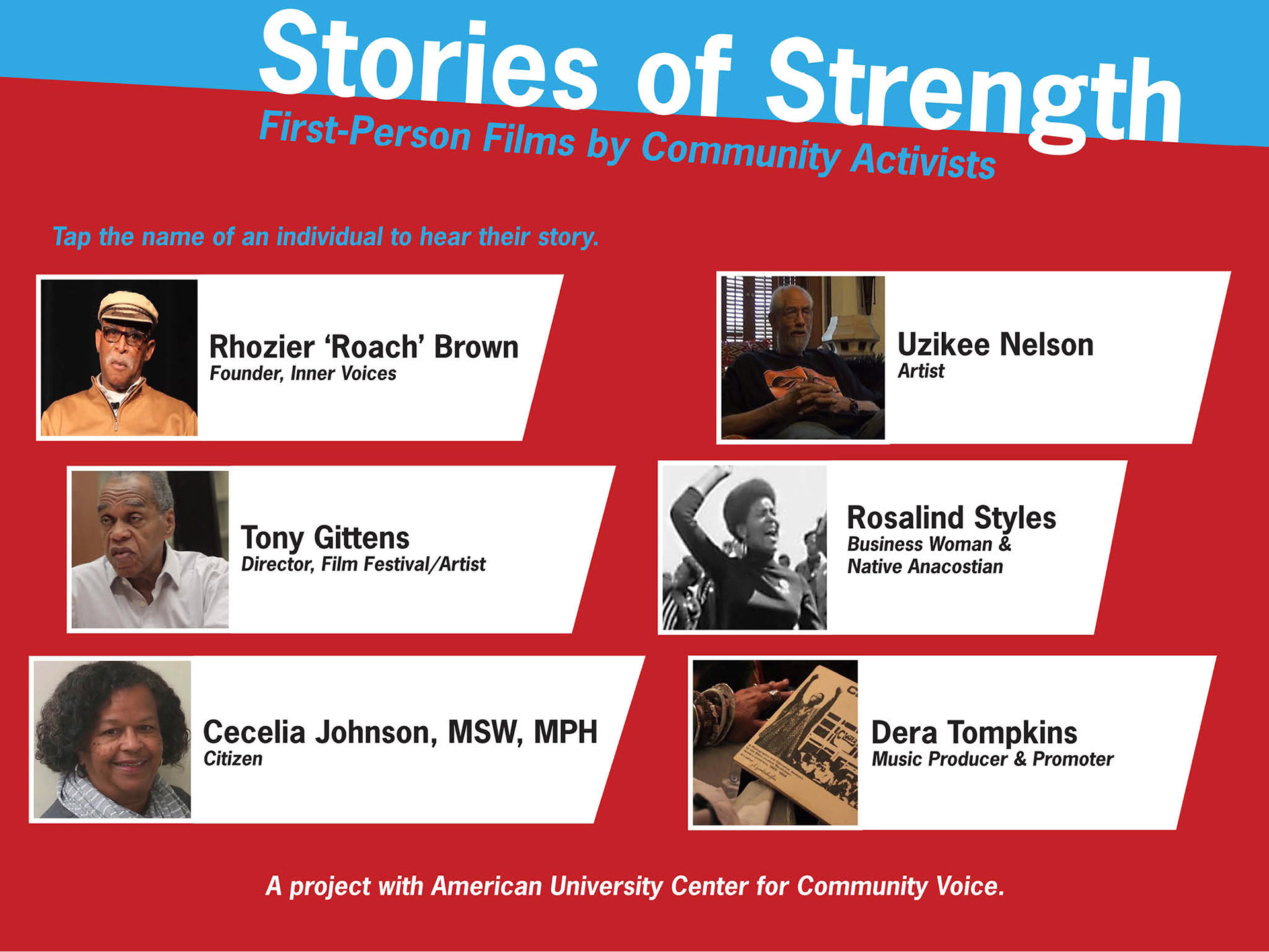 'STORIES OF STRENGTH' LANDING PAGE
