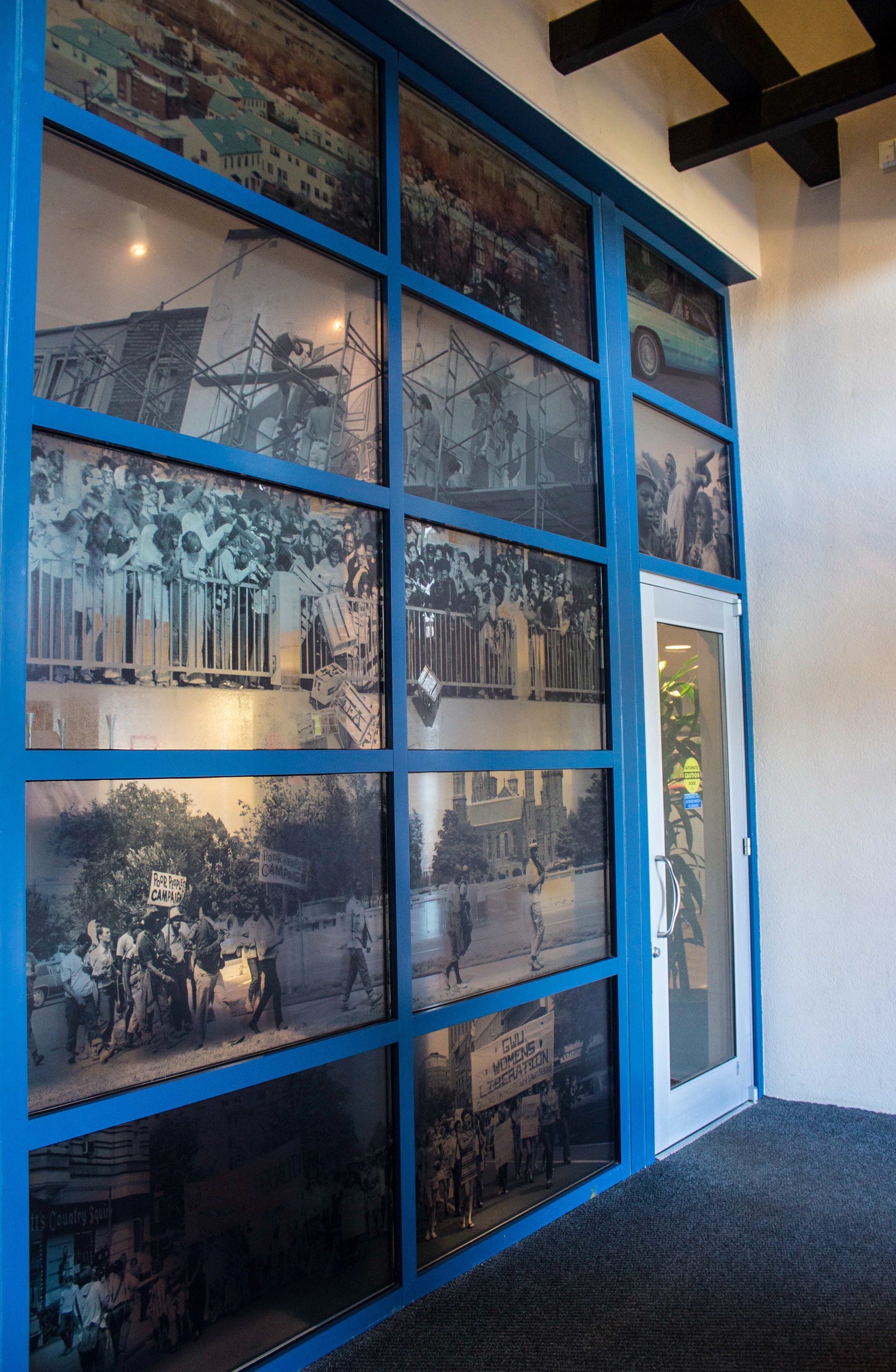 LOBBY WINDOW GRAPHICS INSTALLED