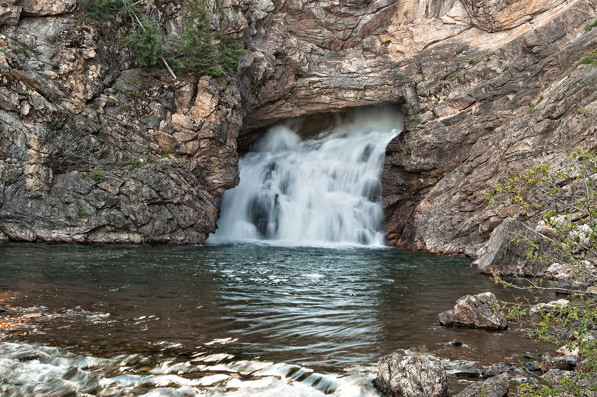 Running Eagle Falls, Glacier NP