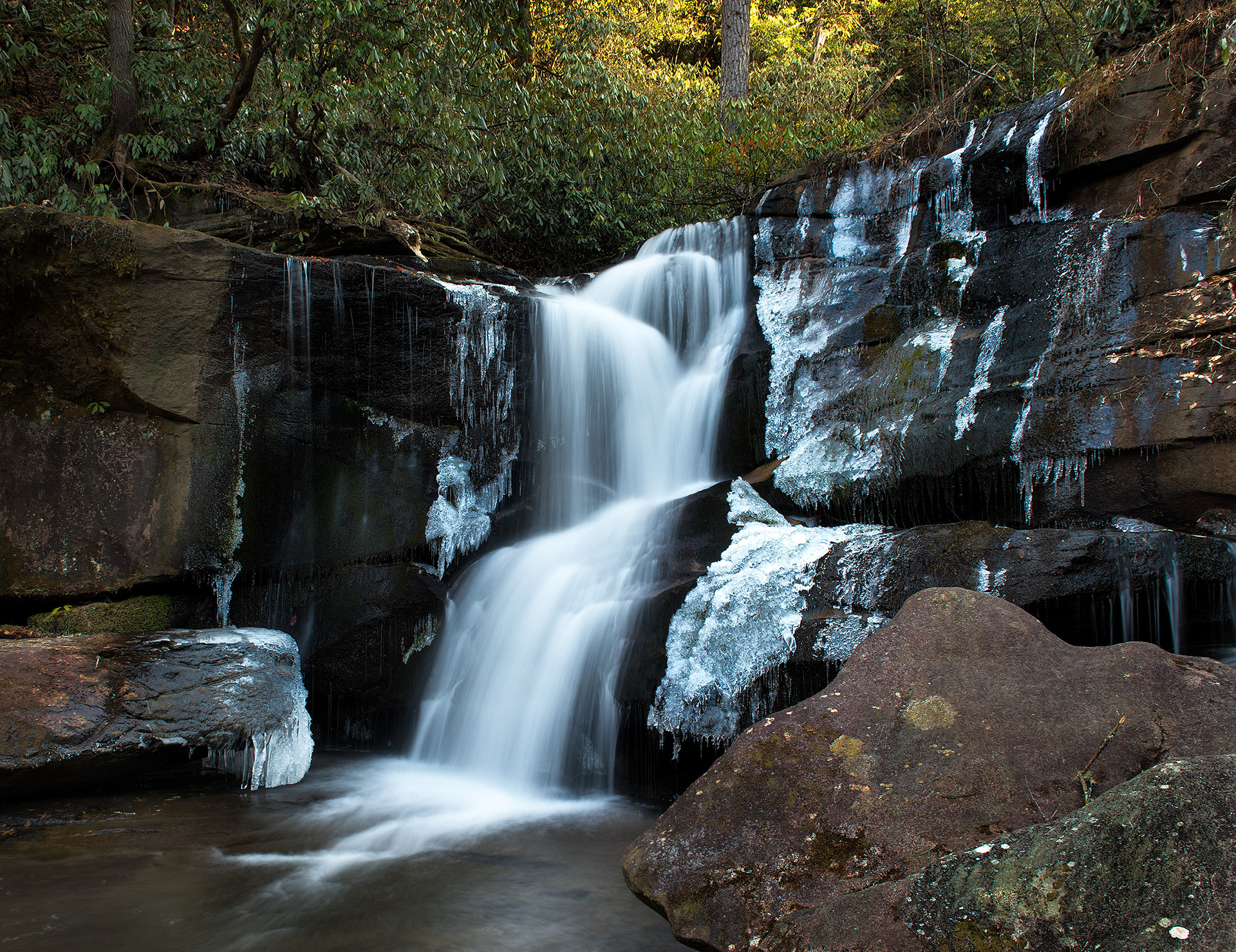 Falls on Cedar Rock Creek, Western NC