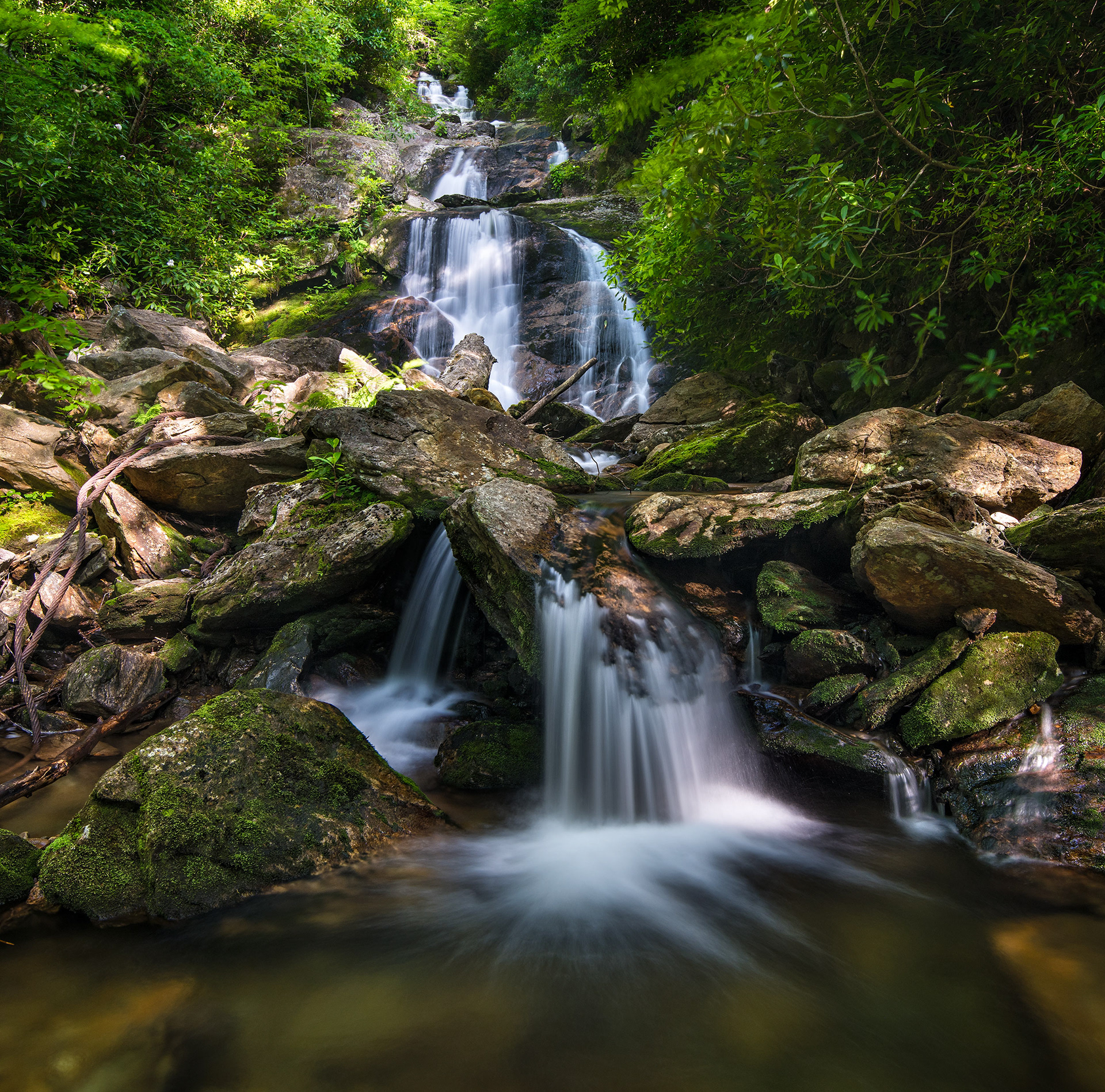 Lower Sam's Branch Falls, Western NC