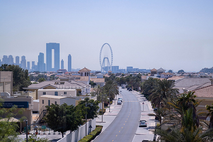 Dubai Skyline from Atlantis Monorail: A Stunning Urban Panorama