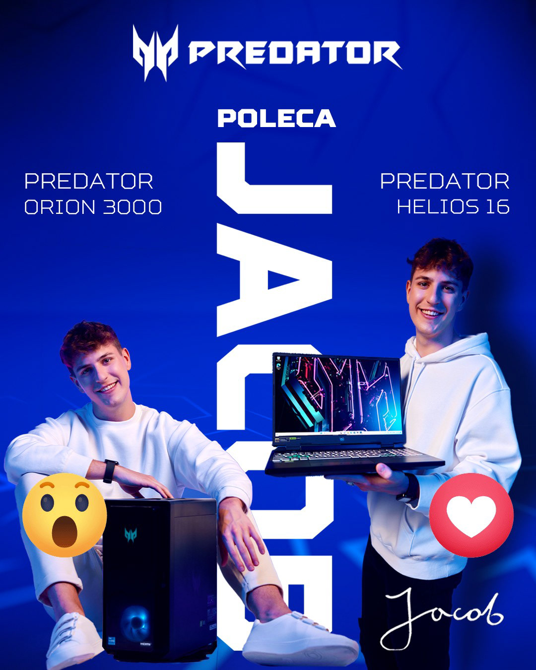 Acer Polska / Predator Gaming - Kampania reklamowa z Jacobem. Agencja - Melmak