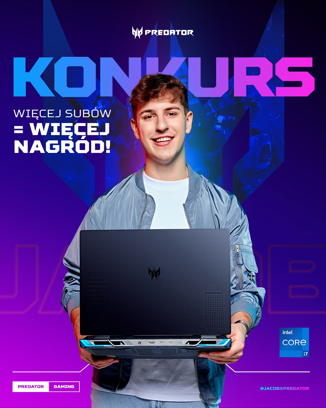 Acer Polska / Predator Gaming - Kampania reklamowa z Jacobem. Agencja - Melmak