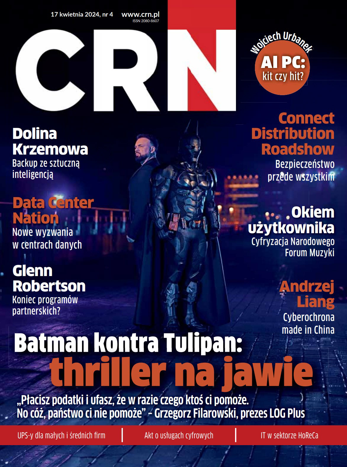 Zdjęcia wizerunkowe Grzegorza Filarowskiego na potrzeby okładki magazynu CRN