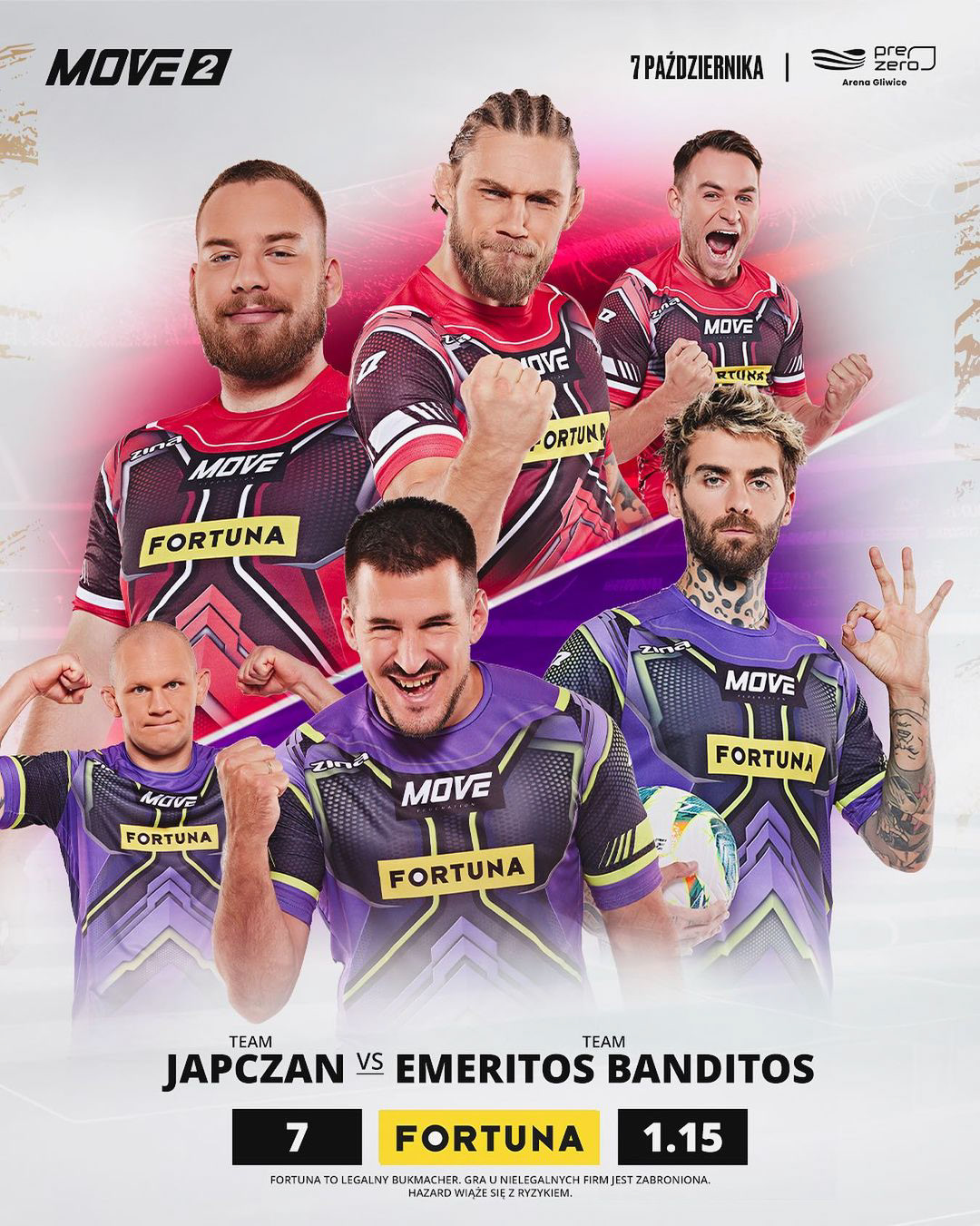 Move Federation 2 - obsługa fotograficzna - portrety zawodników. Agencja - Spotlight, Produkcja - Media Company, Opracowanie graficzne - Mateusz Szyszka