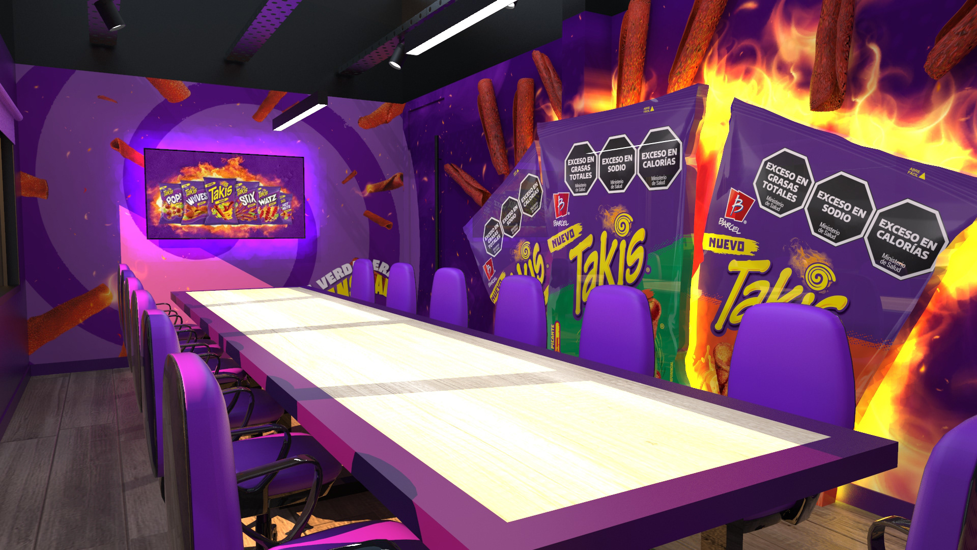 Render de la sala