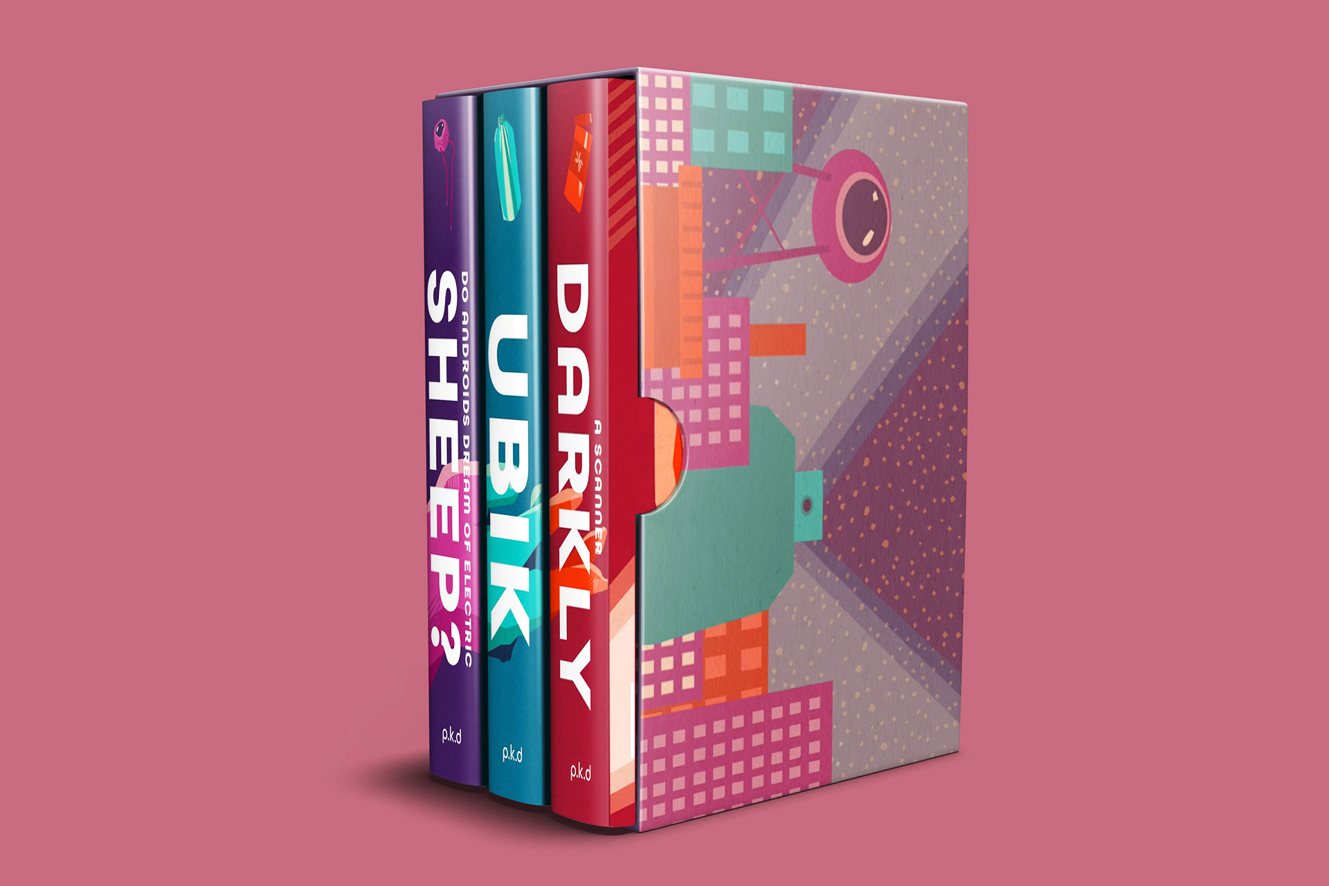 Mockup of Books in their Matching Box Set