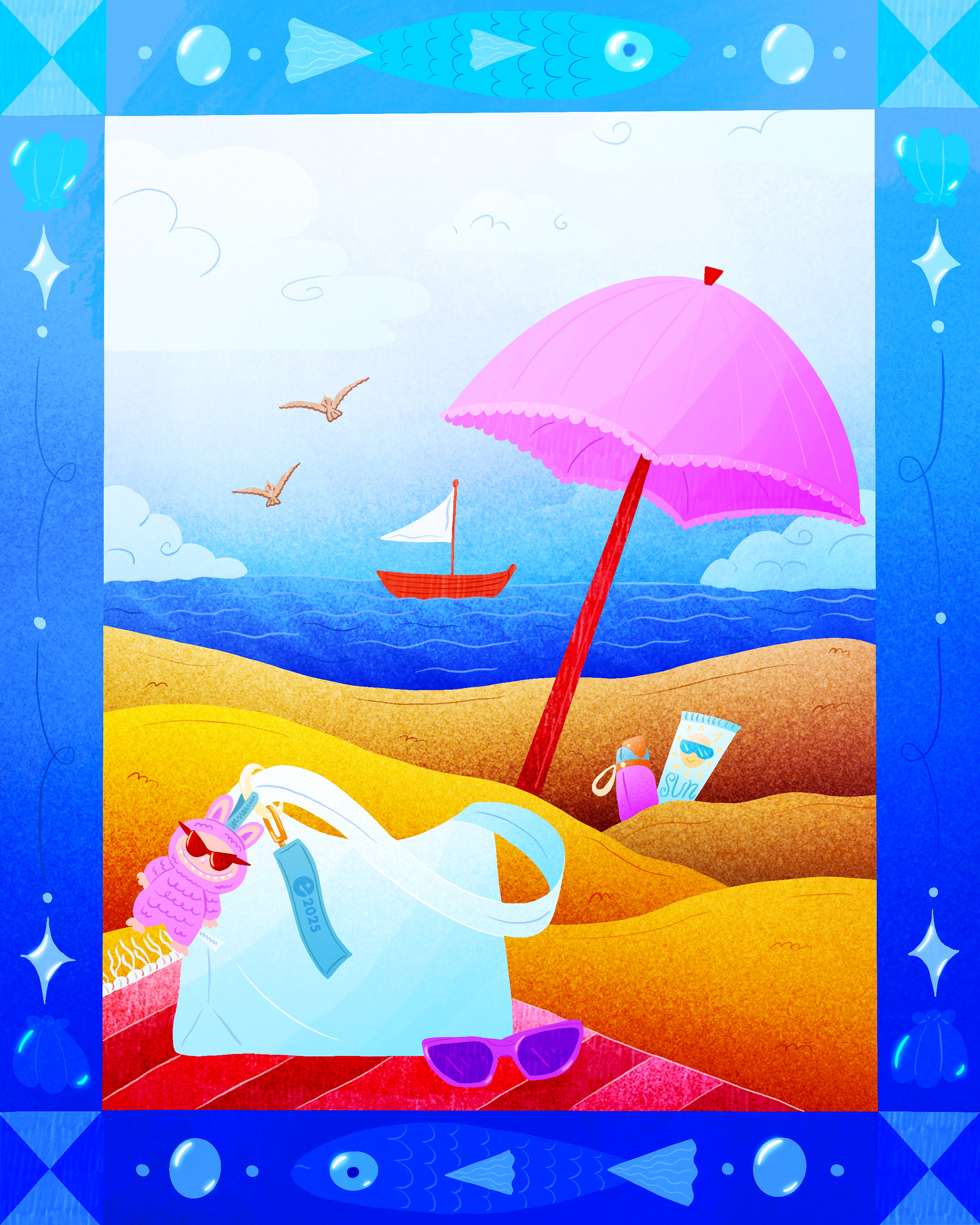 Used in 'Sardin Graphic Tee'