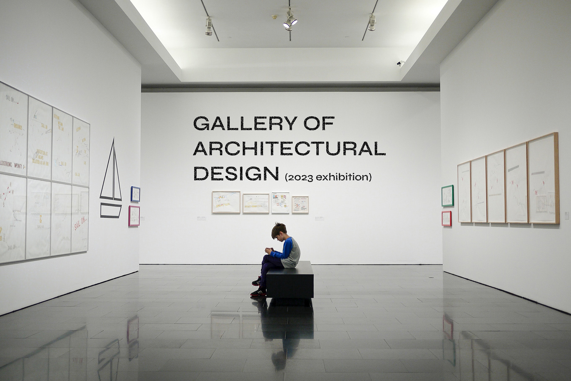 Syne Displayed in a Gallery Space